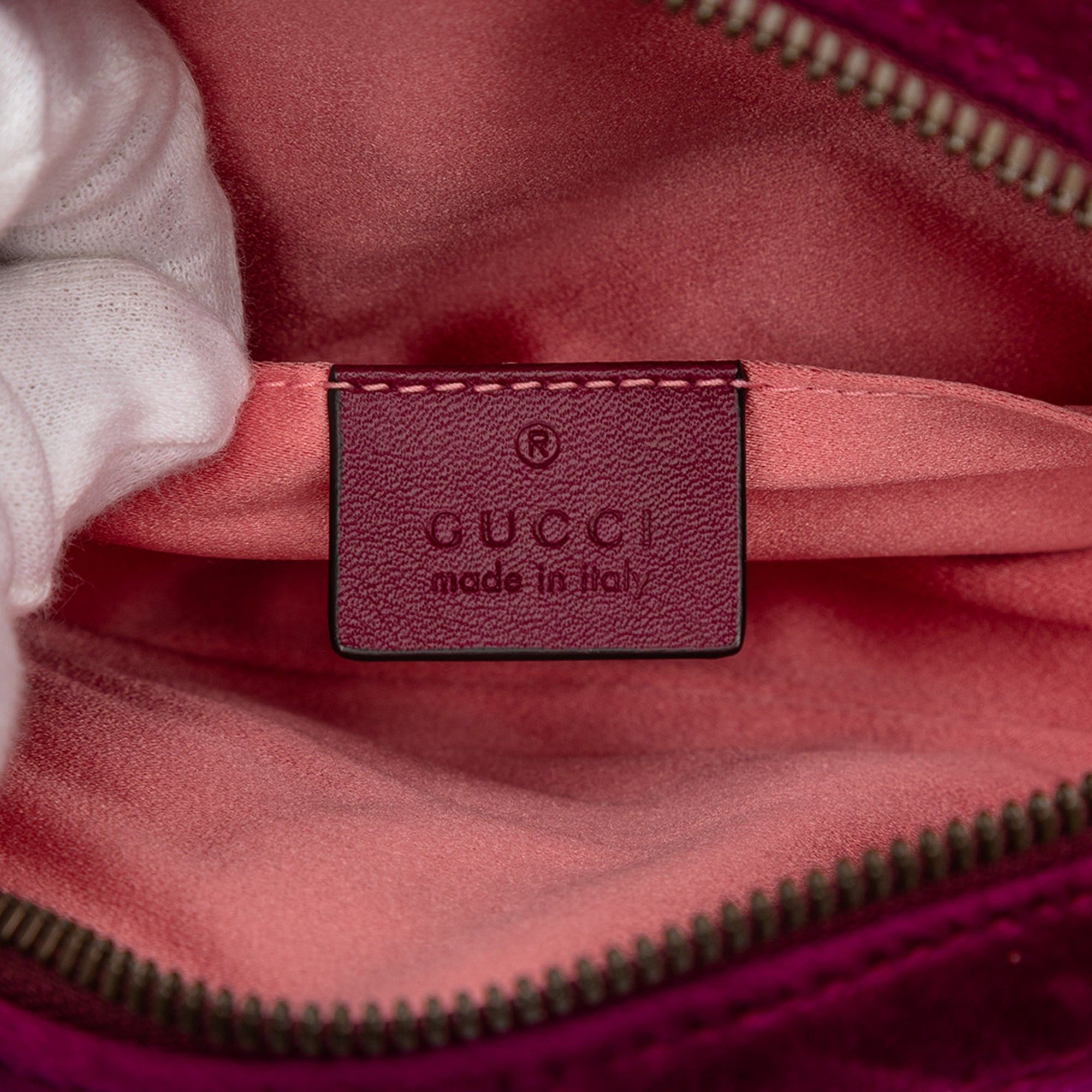 Gucci GG Marmont Matelasse Velvet Belt Bag Size ONE SIZE - 5 Thumbnail