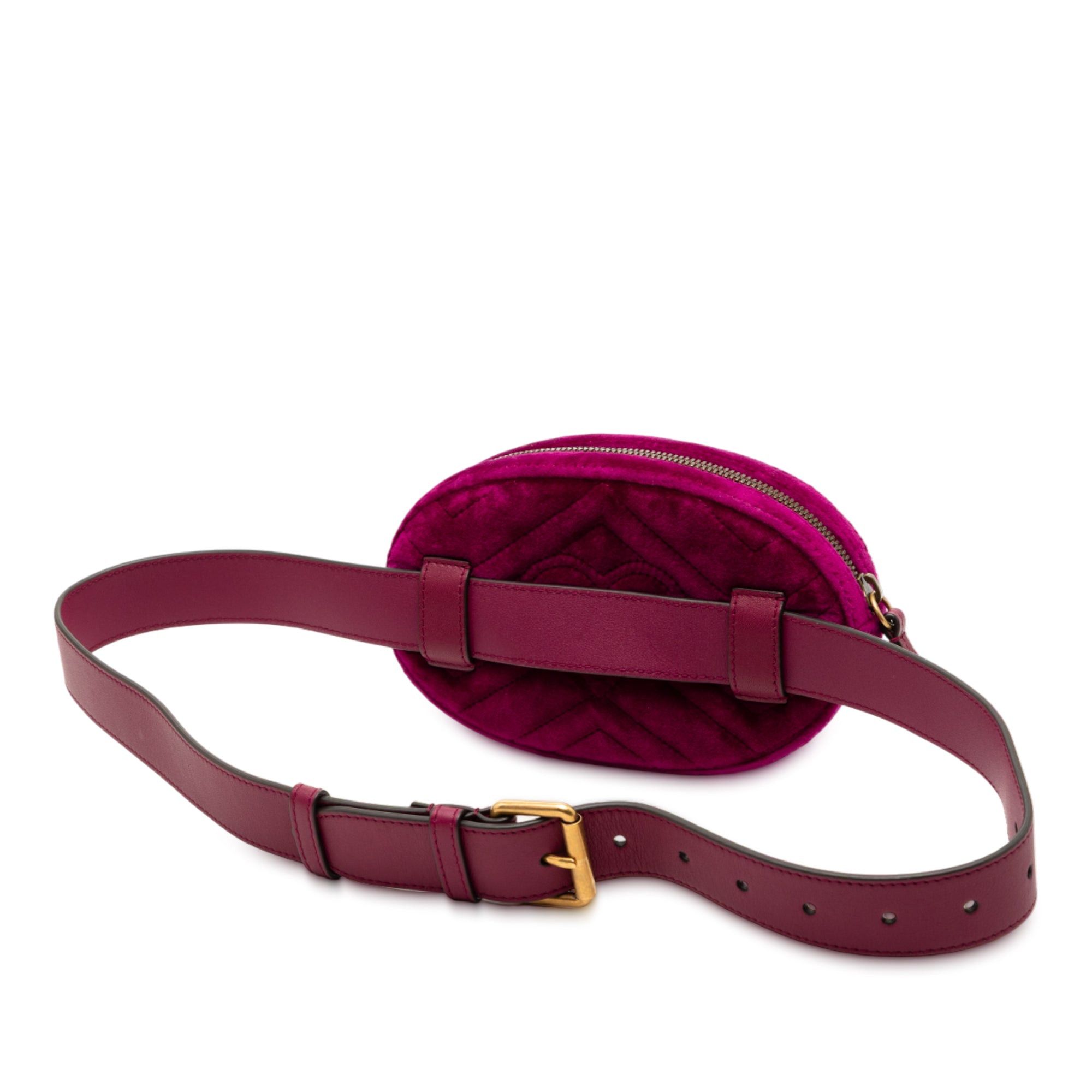 Gucci GG Marmont Matelasse Velvet Belt Bag Size ONE SIZE - 2 Thumbnail