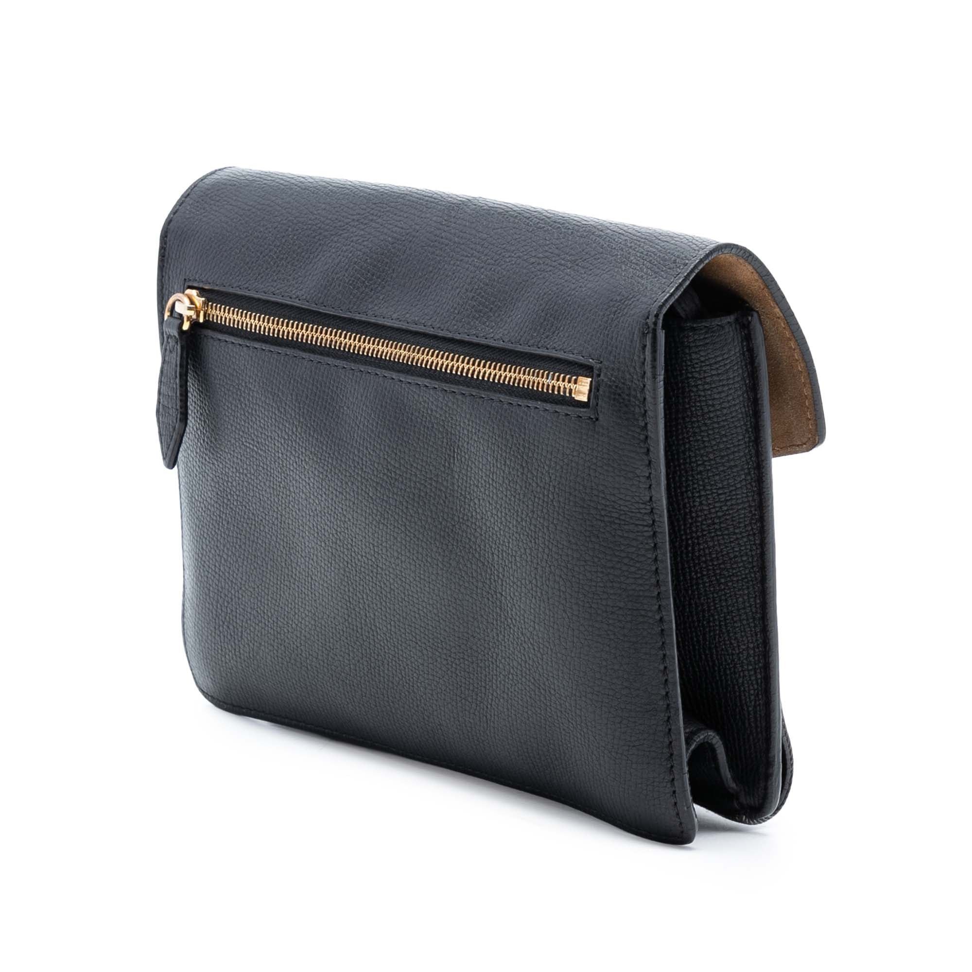 Small Leather and House Check Canvas Derby Macken Crossbody
