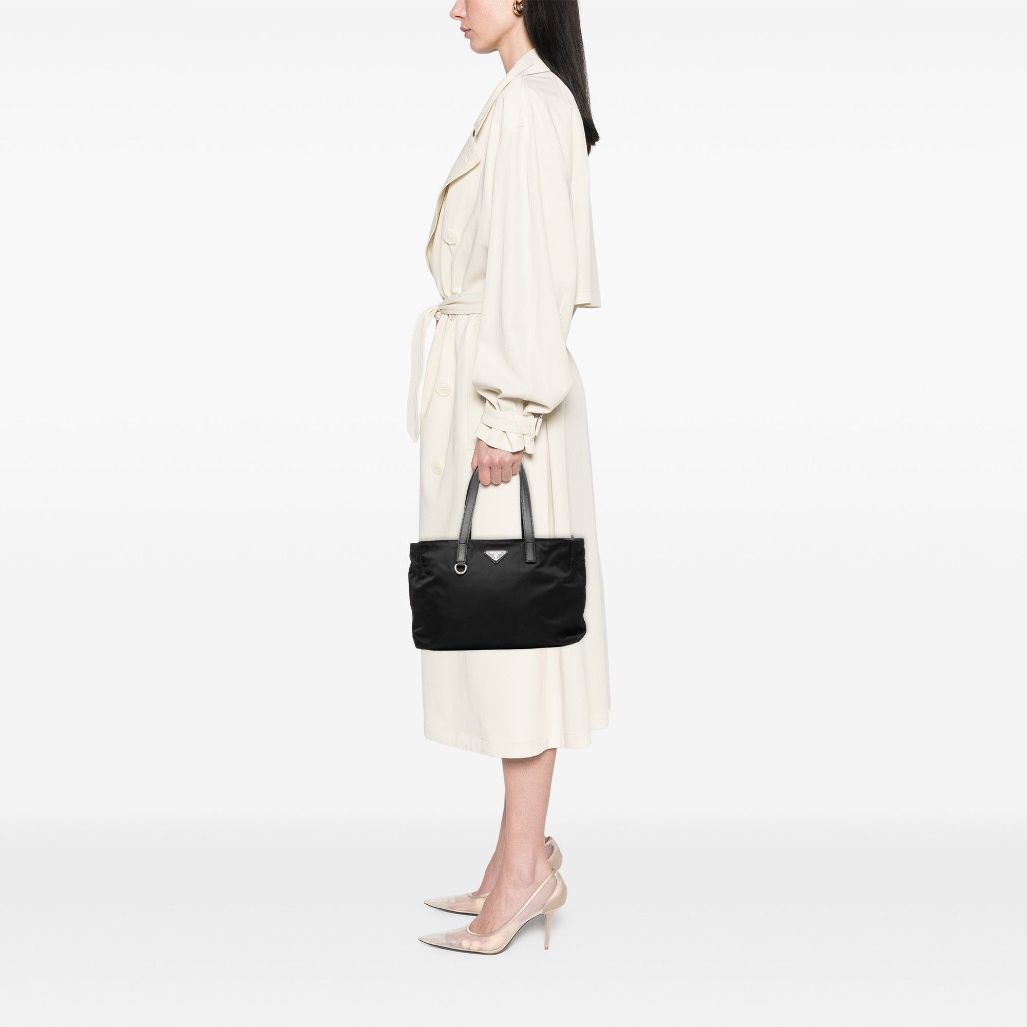 Prada Saffiano Trimmed Tessuto Tote Size ONE SIZE - 9 Thumbnail
