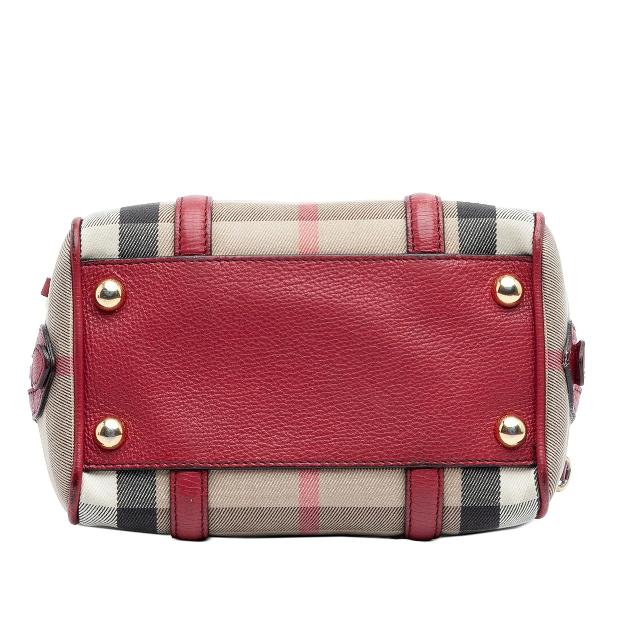 Burberry Small House Check Canvas Alchester Bowling Bag Size ONE SIZE - 3 Thumbnail