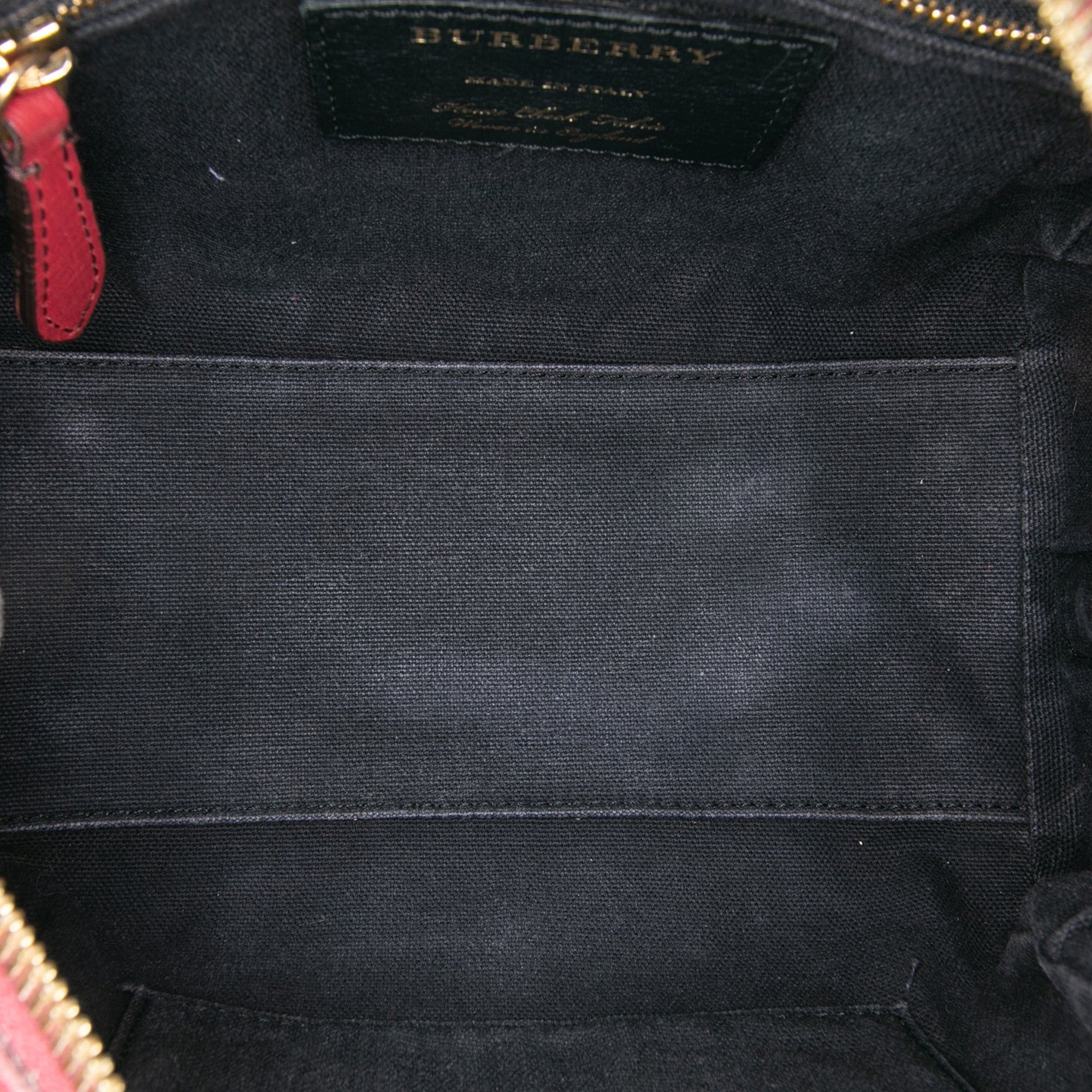 Burberry Small House Check Canvas Alchester Bowling Bag Size ONE SIZE - 4 Thumbnail