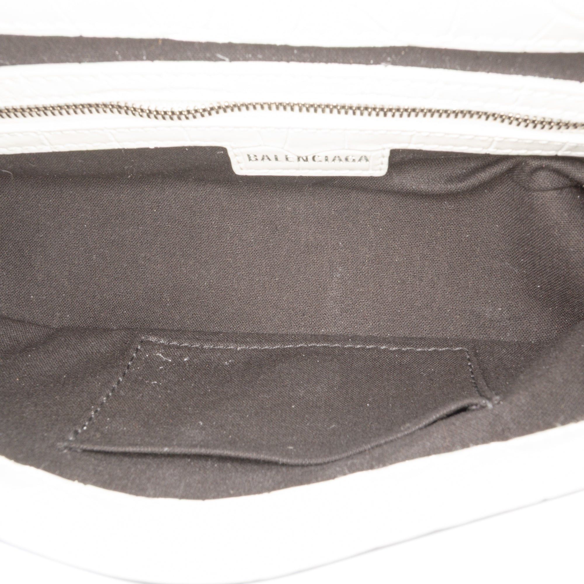 Balenciaga Small Croc Embossed Leather Lindsay Satchel Size ONE SIZE - 4 Thumbnail