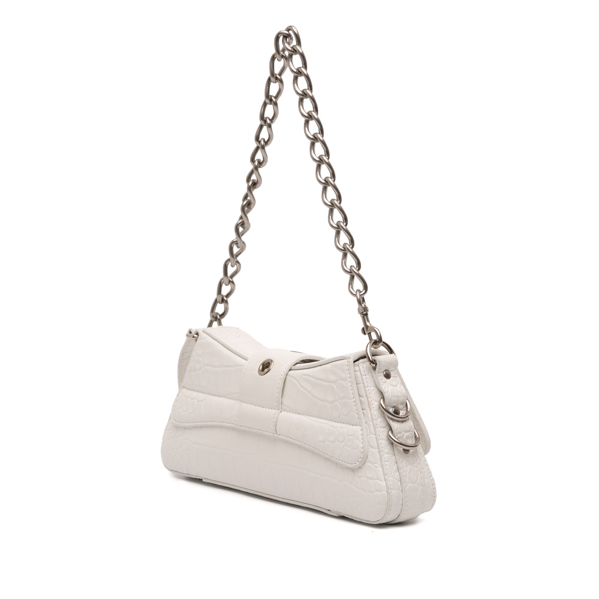 Balenciaga Small Croc Embossed Leather Lindsay Satchel Size ONE SIZE - 2 Thumbnail