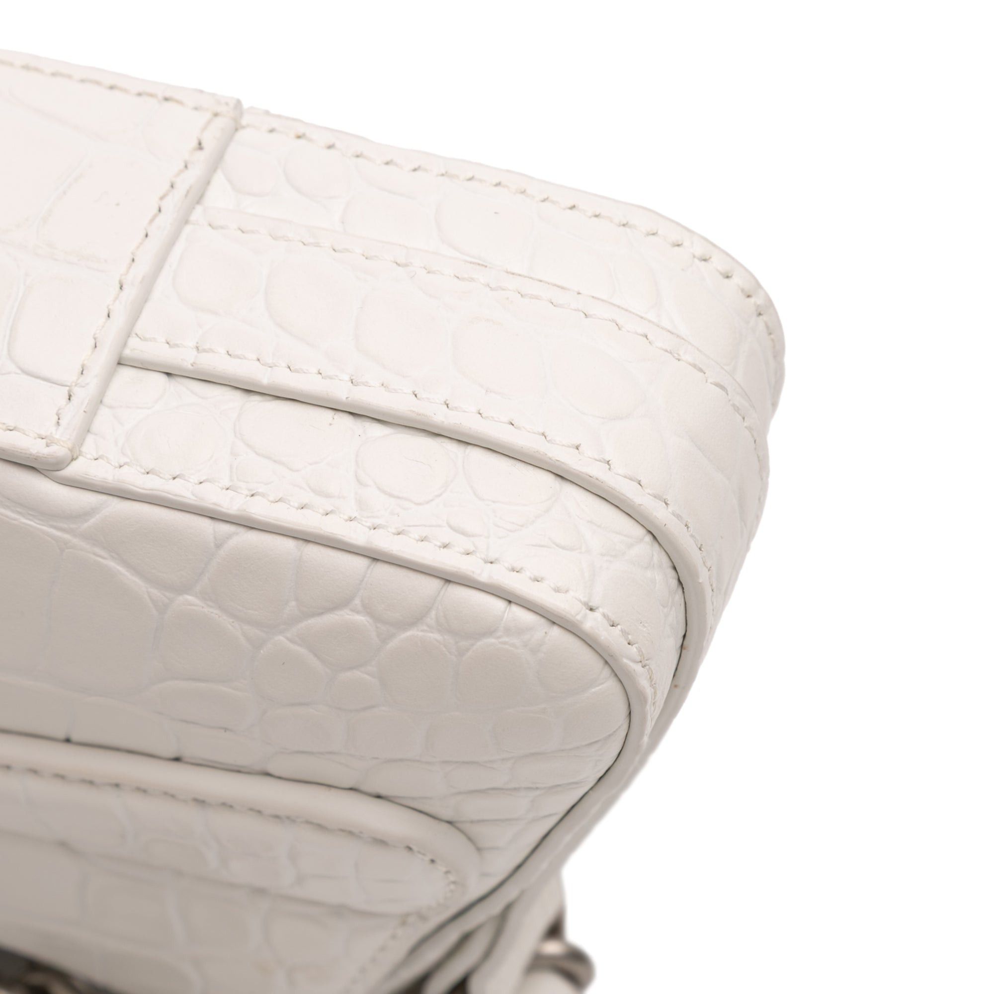 Balenciaga Small Croc Embossed Leather Lindsay Satchel Size ONE SIZE - 7 Thumbnail