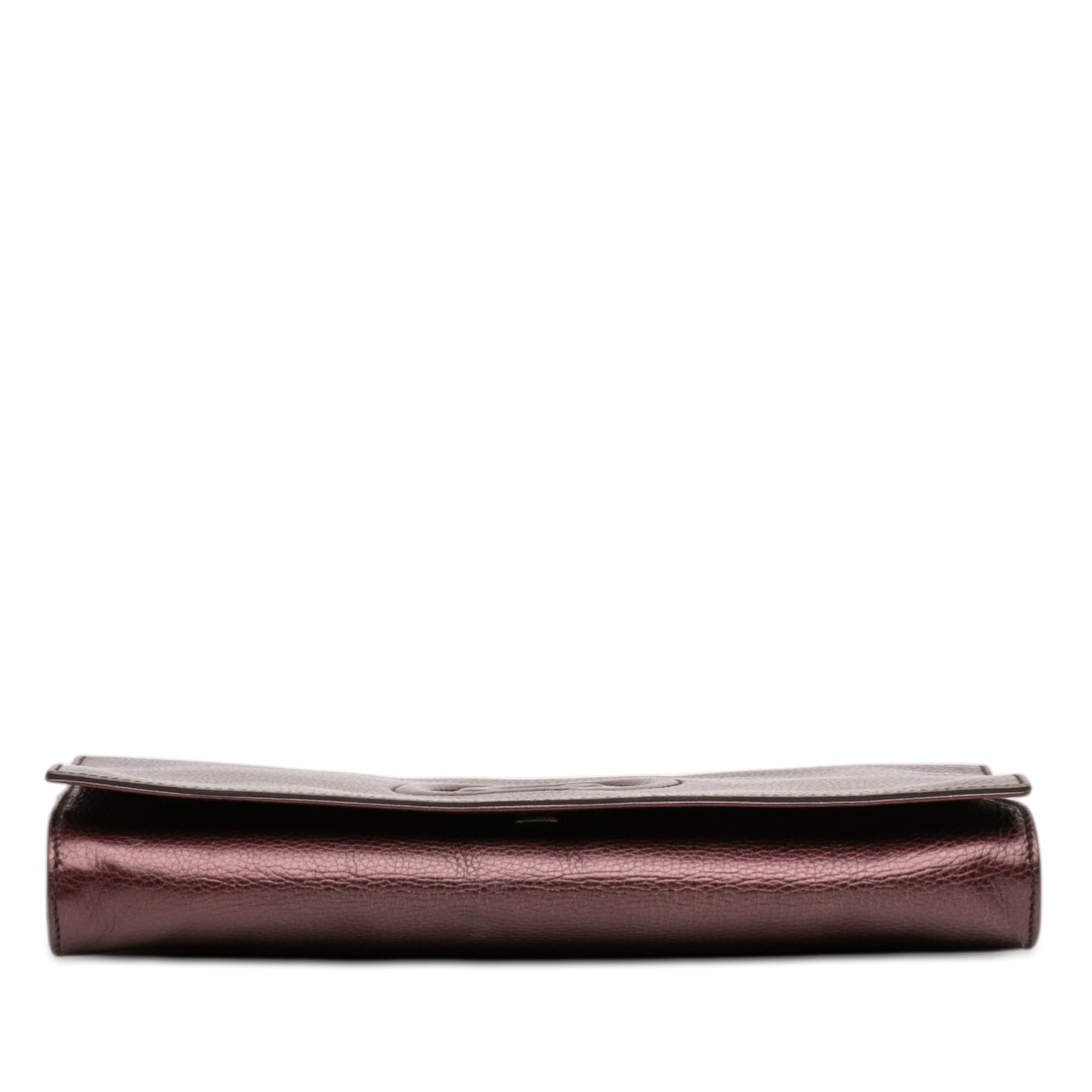 Gucci Metallic Leather Soho Disco Clutch Size ONE SIZE - 3 Thumbnail