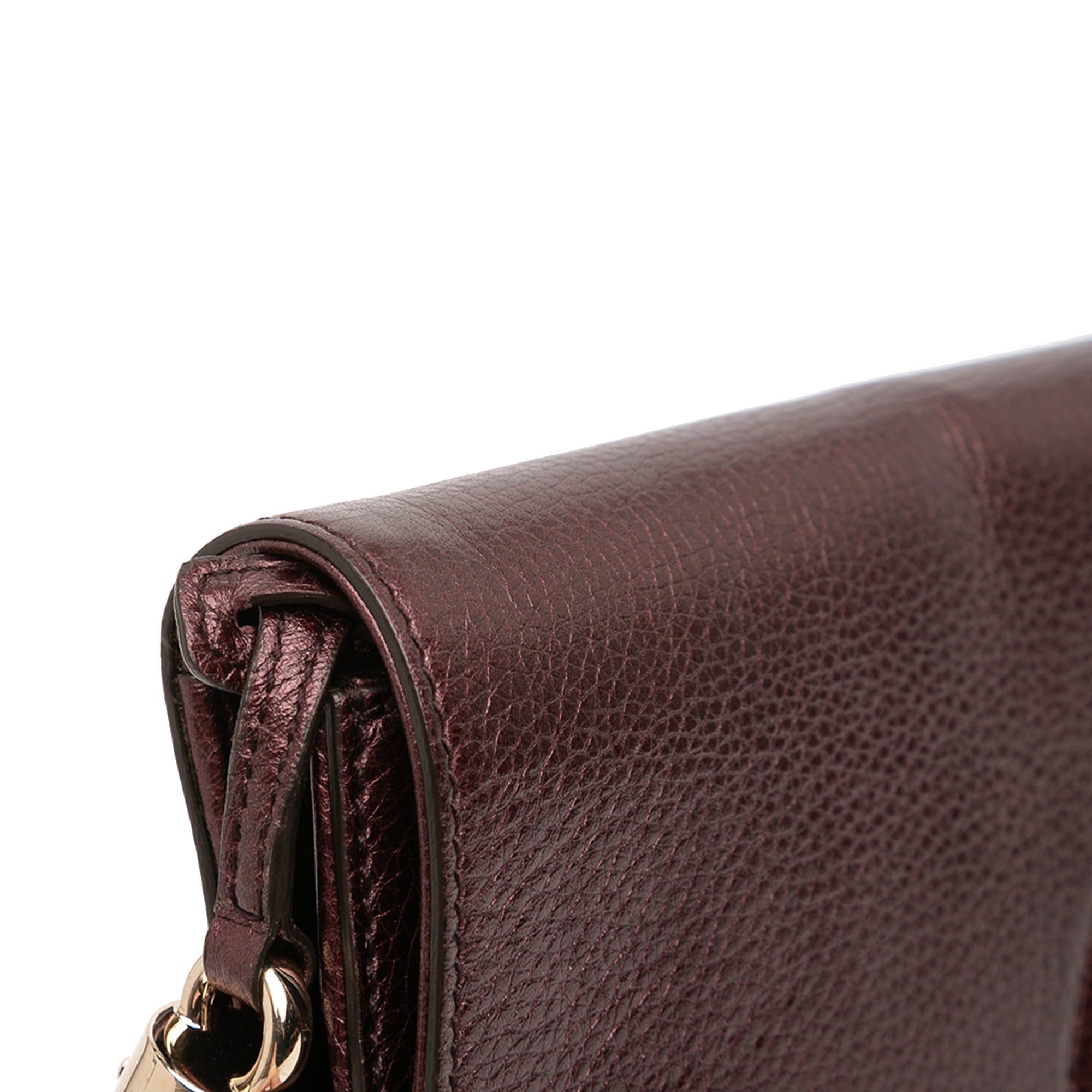 Gucci Metallic Leather Soho Disco Clutch Size ONE SIZE - 8 Thumbnail