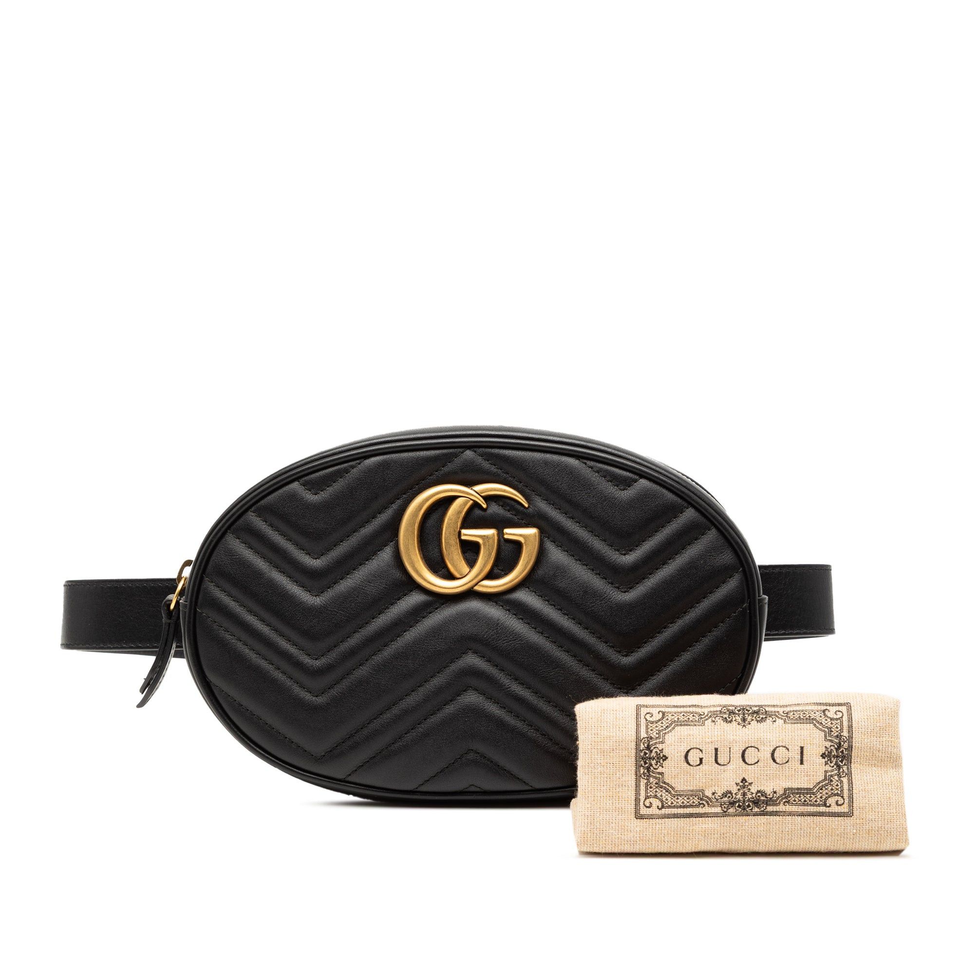 Gucci GG Marmont Matelasse Leather Belt Bag Size ONE SIZE - 9 Thumbnail