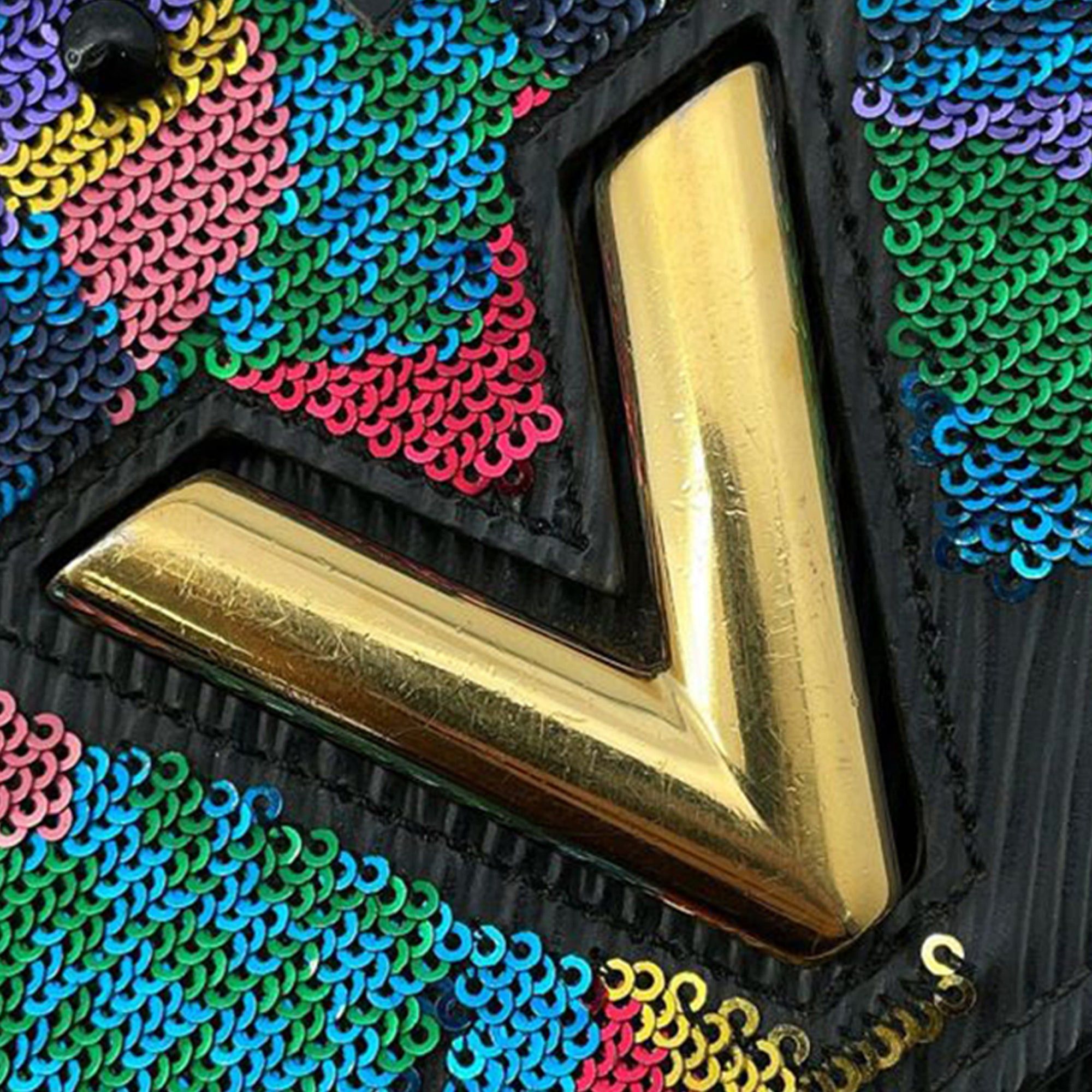 Epi Sequin Bird Twist Wallet On Chain