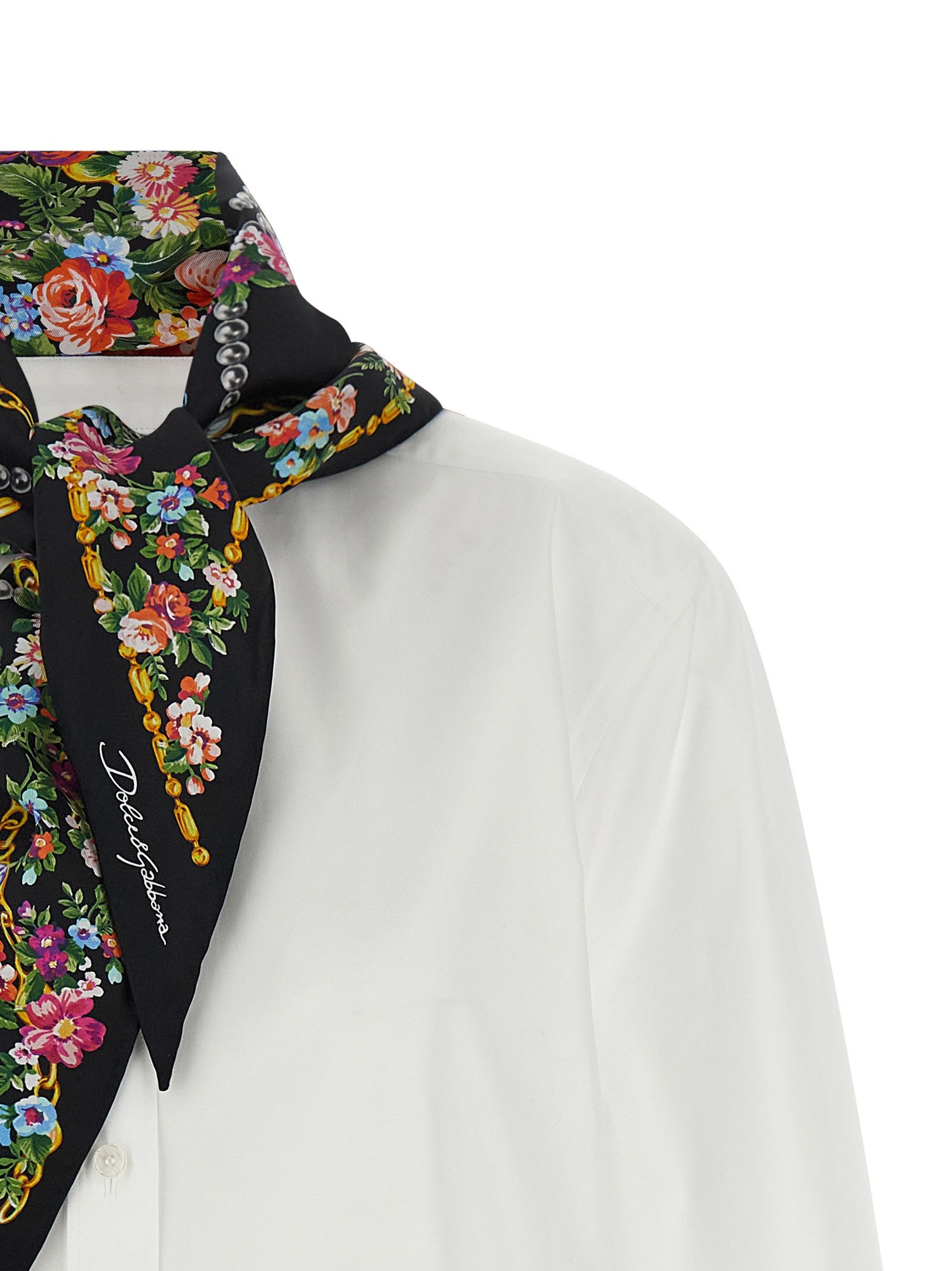 Dolce & Gabbana Shirt With Scarf Size S / US 4 / IT 40 - 4 Thumbnail