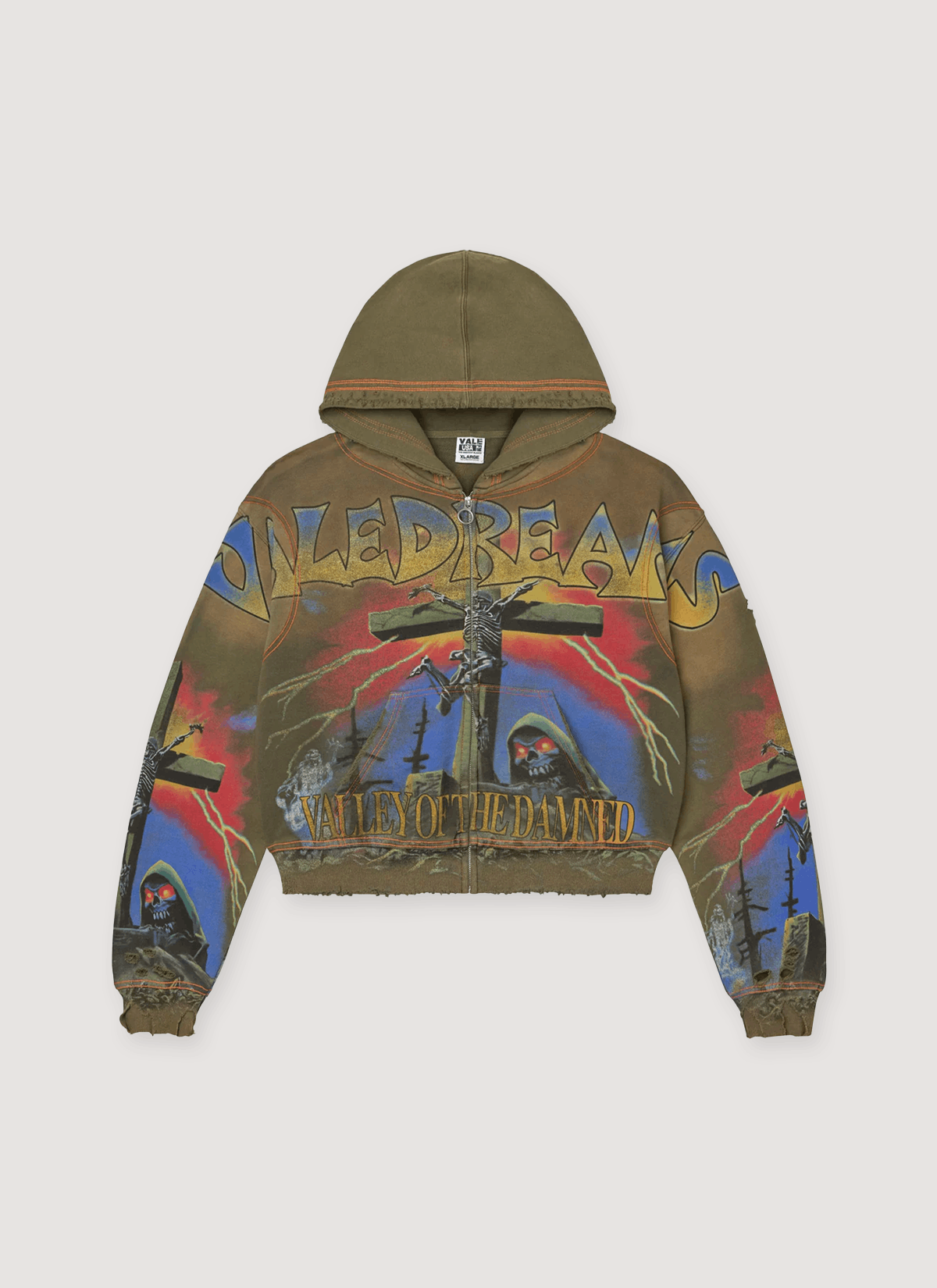 Vale Forever Damned Big Zip Up Sweatshirt Size US S / EU 44-46 / 1 - 2 Thumbnail