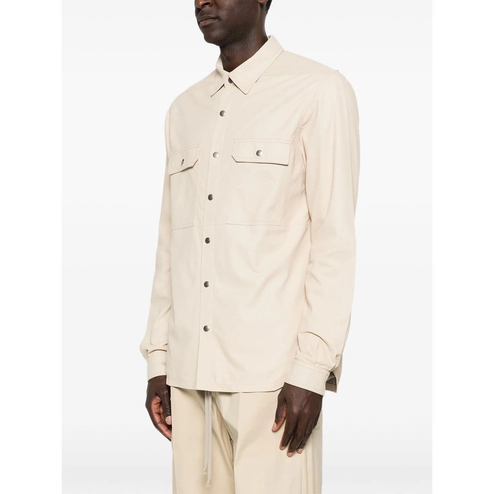 Rick Owens Rick Owens NEUTRALS Jackets - Shirt Jackets Size US L / EU 52-54 / 3 - 5 Thumbnail