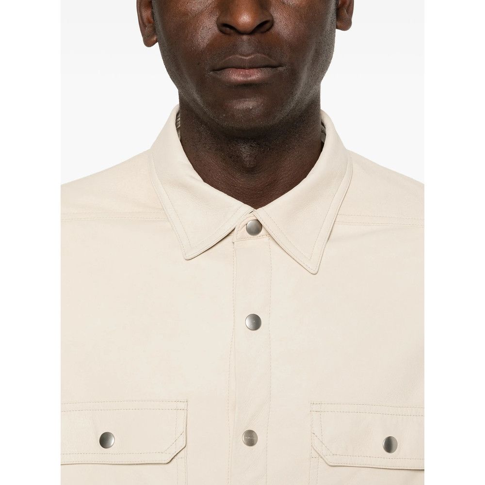 Rick Owens Rick Owens NEUTRALS Jackets - Shirt Jackets Size US L / EU 52-54 / 3 - 3 Thumbnail