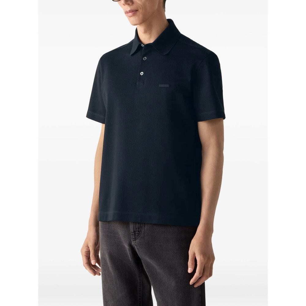 Ermenegildo Zegna Zegna BLUE Polo Shirts Size US L / EU 52-54 / 3 - 3 Thumbnail