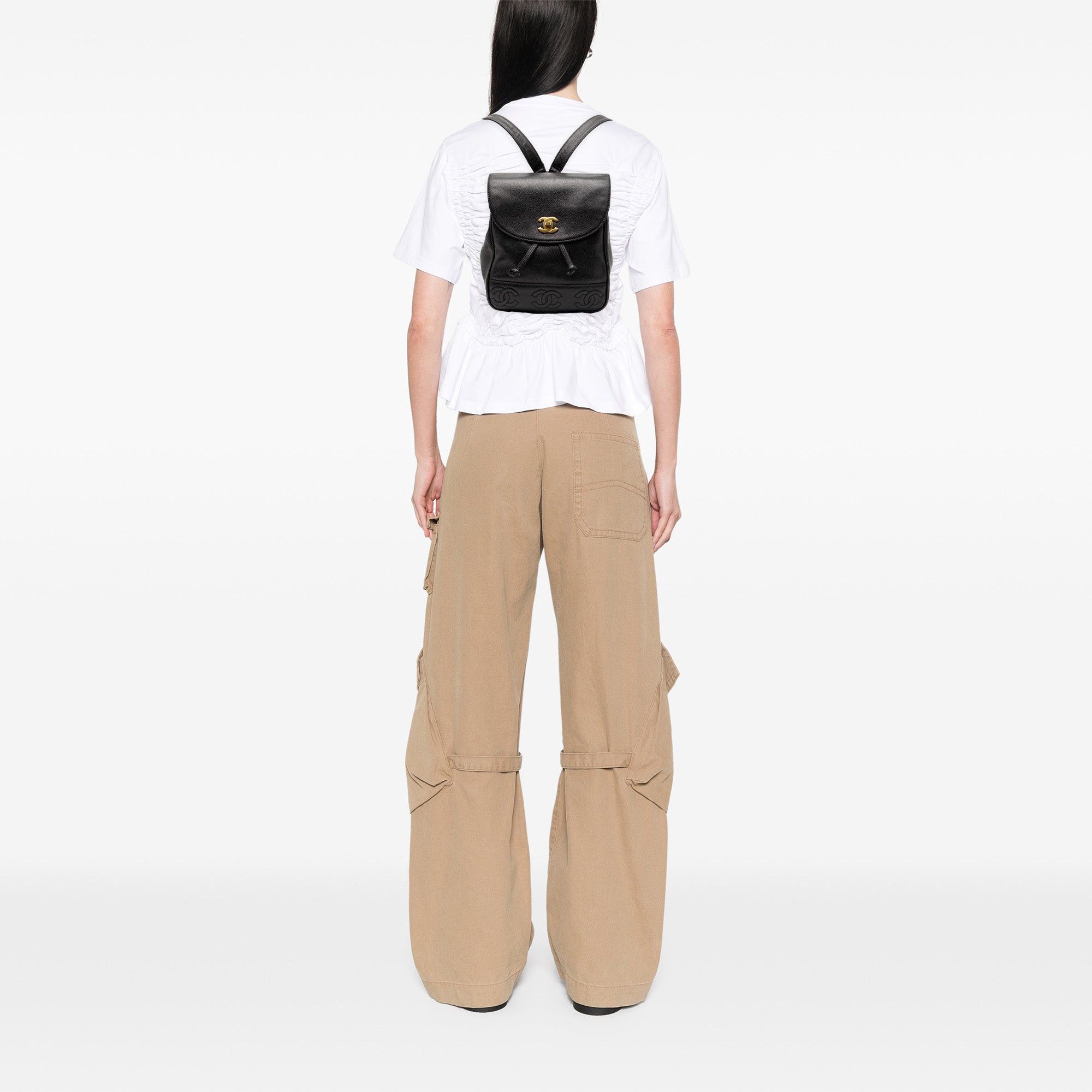 Chanel Caviar Triple CC Backpack Size ONE SIZE - 7 Thumbnail