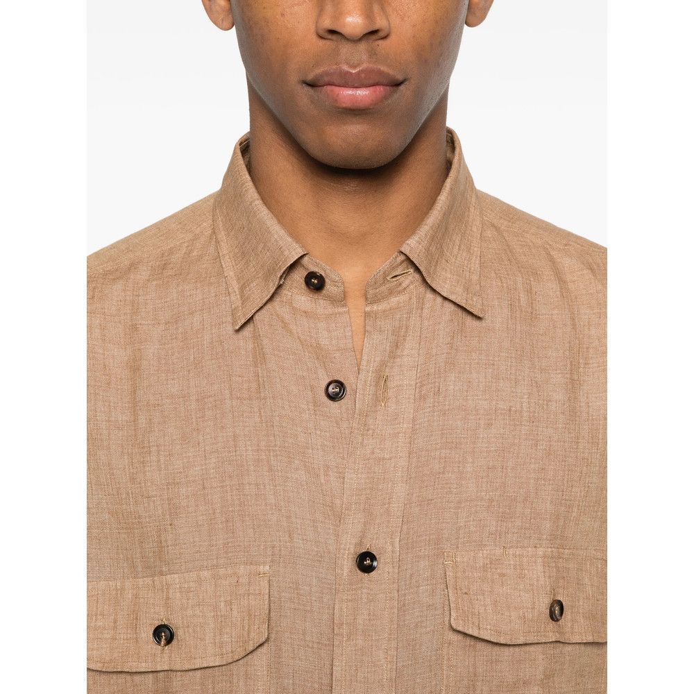 Brioni Brioni BROWN Shirts Size US L / EU 52-54 / 3 - 3 Thumbnail