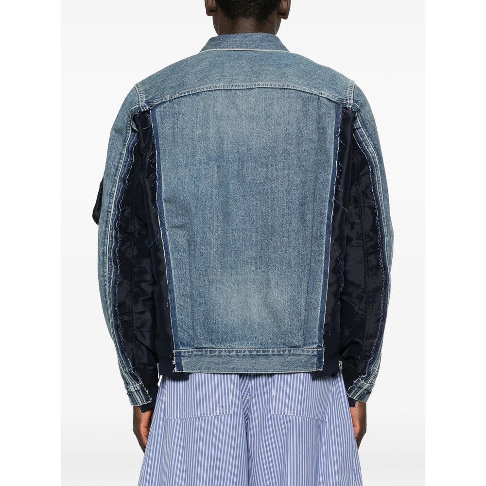 Sacai Sacai BLUE Jackets - Denim Jackets Size US M / EU 48-50 / 2 - 5 Thumbnail