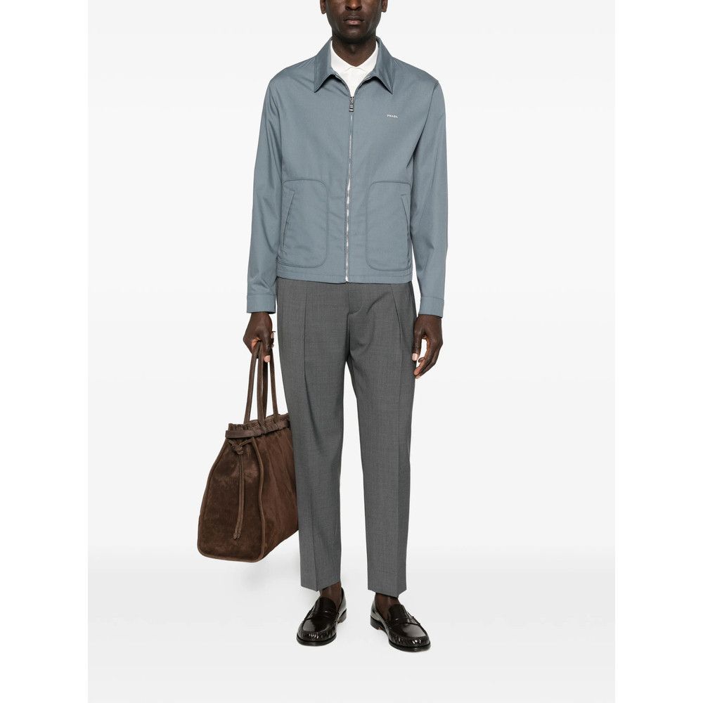 Prada Prada GREY Jackets - Shirt Jackets Size US L / EU 52-54 / 3 - 2 Thumbnail