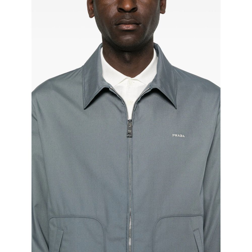 Prada Prada GREY Jackets - Shirt Jackets Size US L / EU 52-54 / 3 - 3 Thumbnail