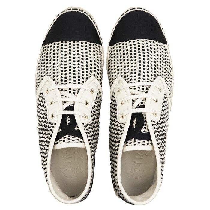 Chanel Chanel Chanel G37304 Jute Mesh Knit Sneaker Textile Shoes G37304 DUTY FREE for USA Size ONE SIZE - 8 Thumbnail