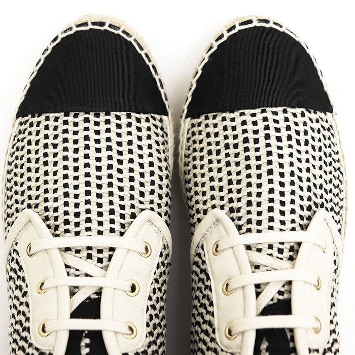 Chanel Chanel Chanel G37304 Jute Mesh Knit Sneaker Textile Shoes G37304 DUTY FREE for USA Size ONE SIZE - 16 Thumbnail