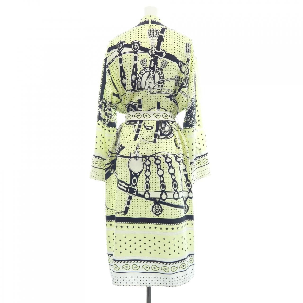 Hermes Hermes Hermès HARNAIS DE COUR 2H0522DU Twillene Dress Textile Dresses DUTY FREE for USA Size ONE SIZE - 2 Thumbnail
