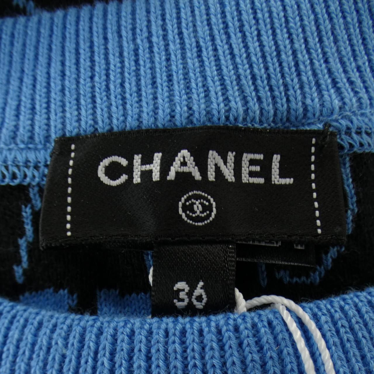 Chanel Chanel Chanel LOOK59 Cashmere Blend Knit Textile Tops P77520K11169 DUTY FREE for USA Size ONE SIZE - 5 Thumbnail