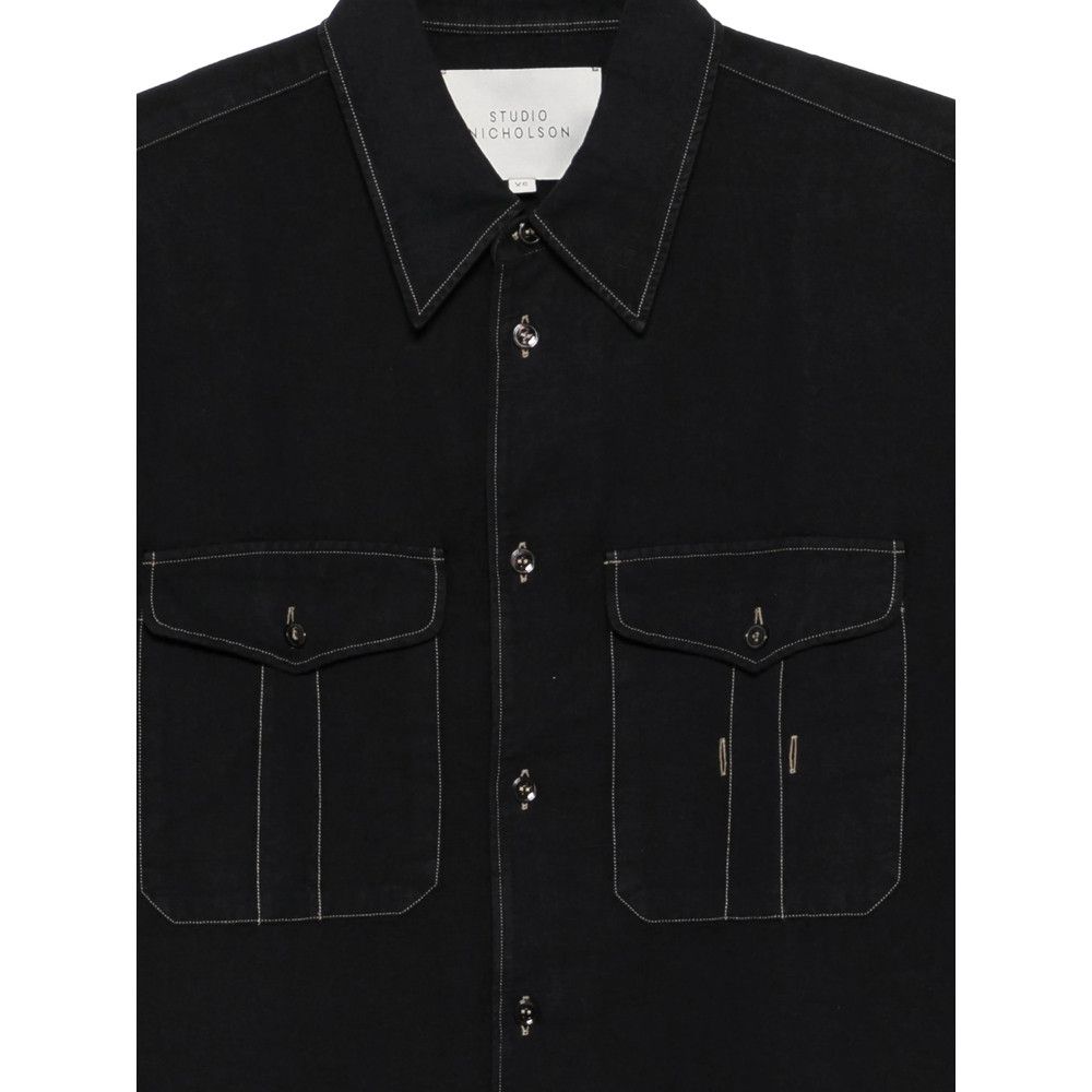Studio Nicholson Studio Nicholson BLACK Shirts Size US S / EU 44-46 / 1 - 2 Thumbnail