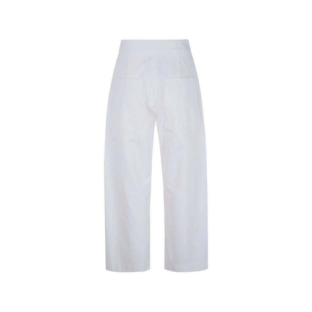 Studio Nicholson Studio Nicholson WHITE Trousers - Straight Trousers Size 30" / US 8 / IT 44 - 2 Thumbnail