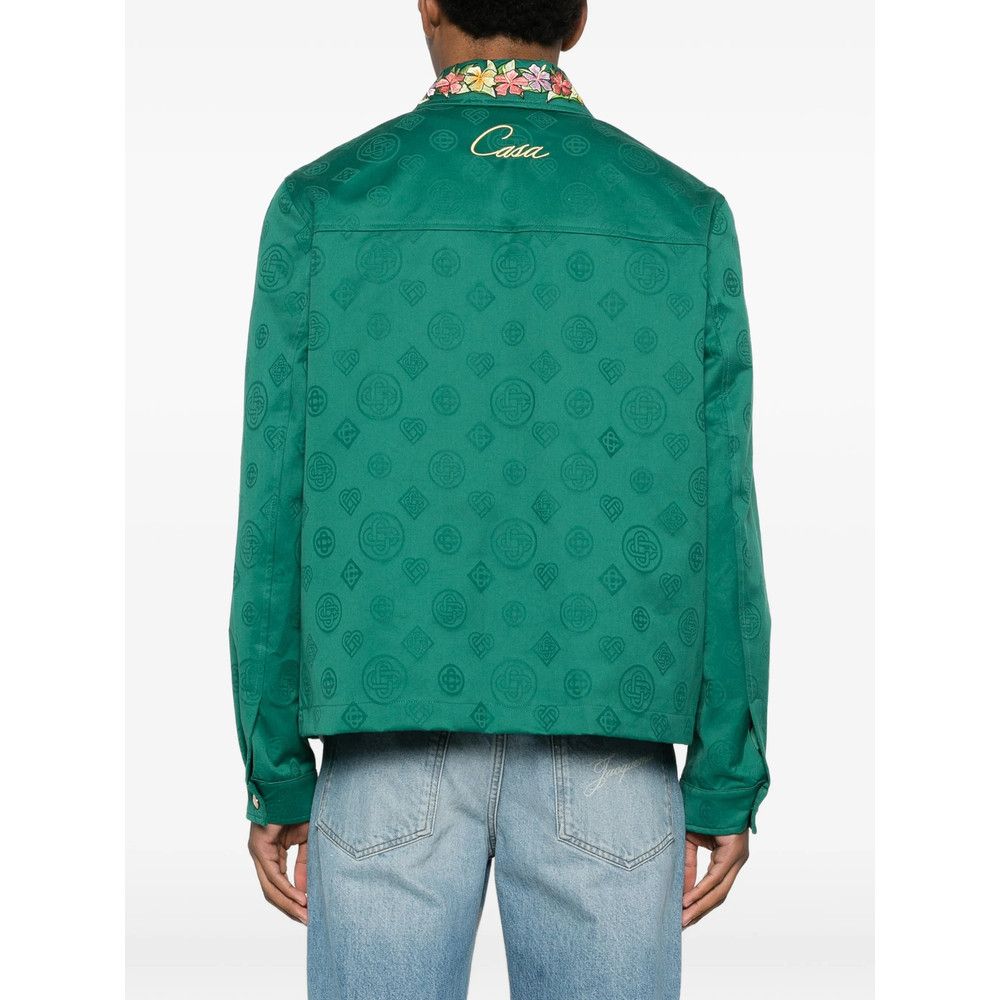 Casablanca Casablanca GREEN Jackets - Shirt Jackets Size US L / EU 52-54 / 3 - 4 Thumbnail
