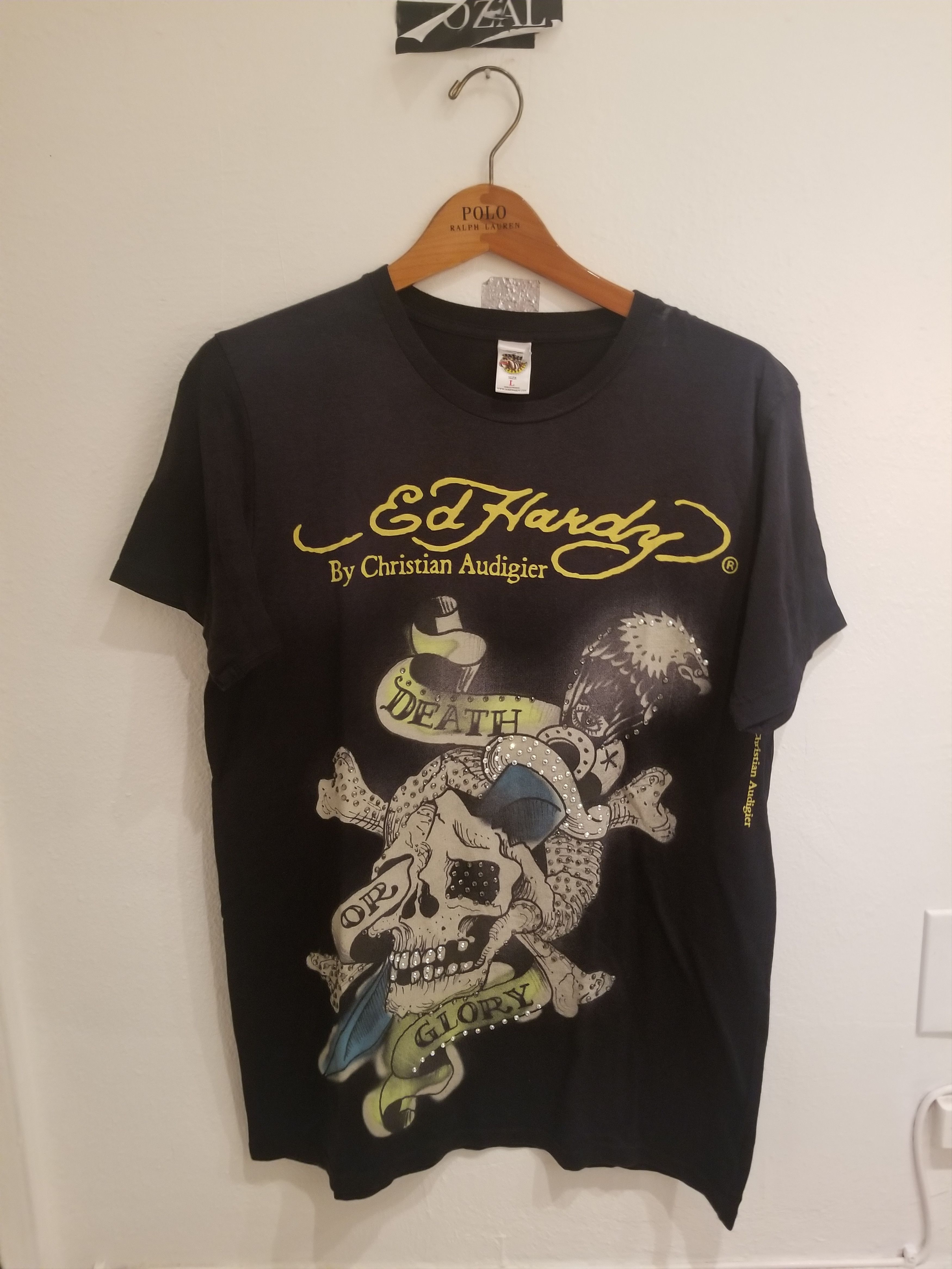 Christian Audigier Ed hardy DEATH OR GLORY tee | Grailed