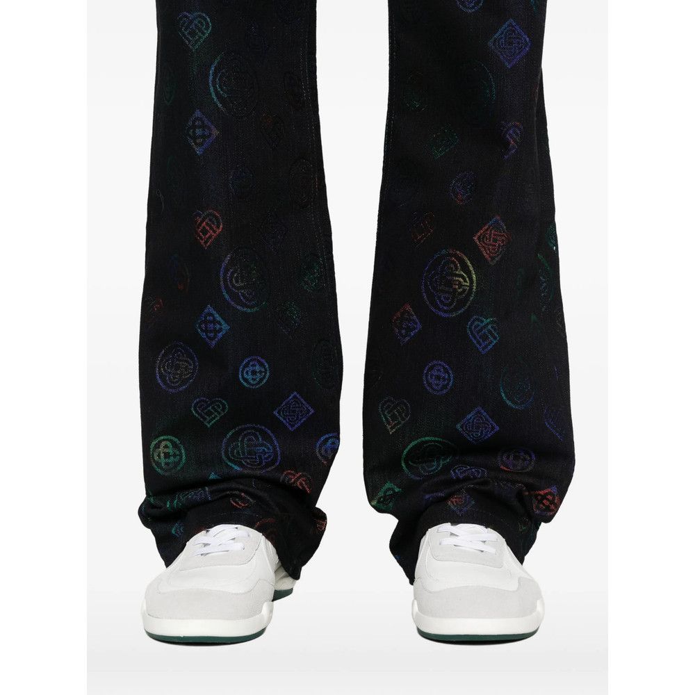 Casablanca Casablanca BLACK Denim - Regular & Straight-Leg Jeans Size US 34 / EU 50 - 4 Thumbnail