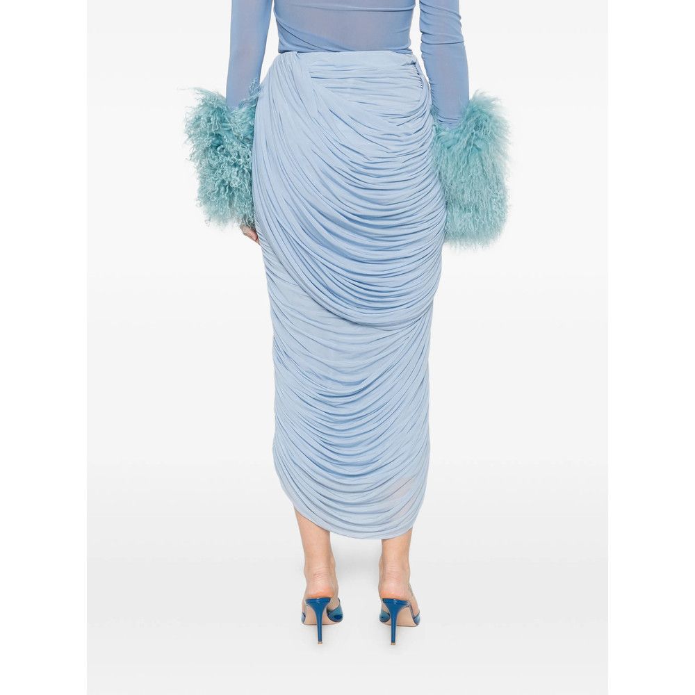 Magda Butrym Magda Butrym BLUE Skirts - Asymmetric & Draped Skirts Size 27" / US 4 / IT 40 - 5 Thumbnail