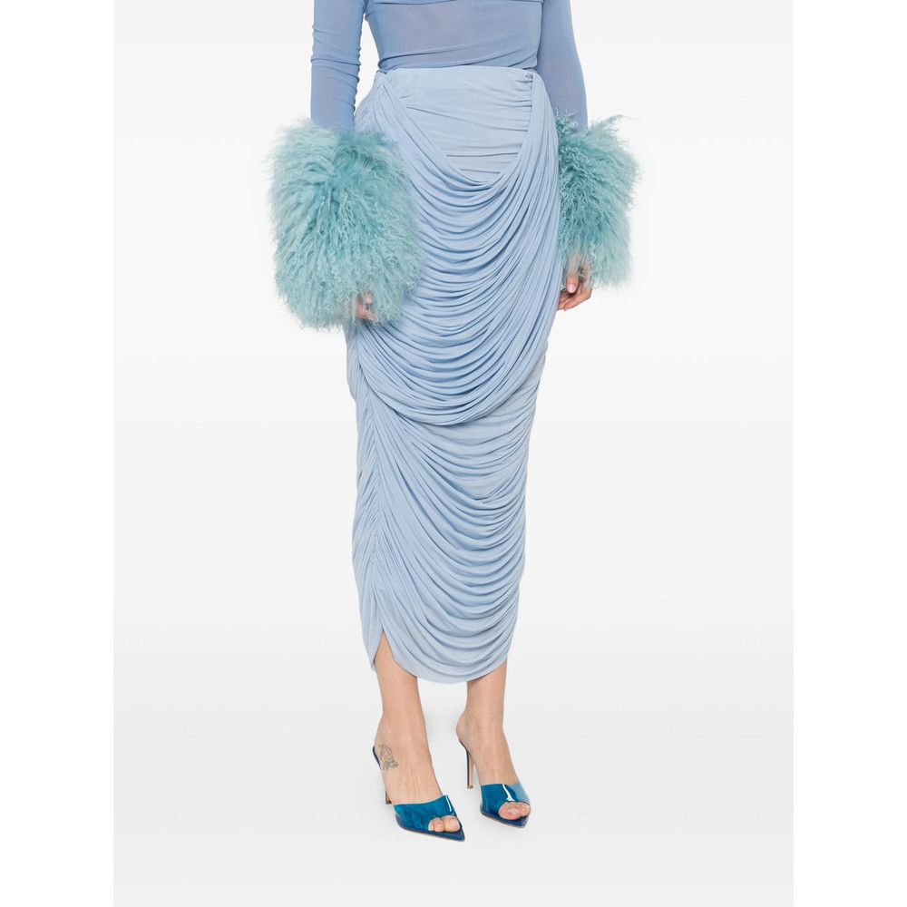 Magda Butrym Magda Butrym BLUE Skirts - Asymmetric & Draped Skirts Size 27" / US 4 / IT 40 - 2 Thumbnail