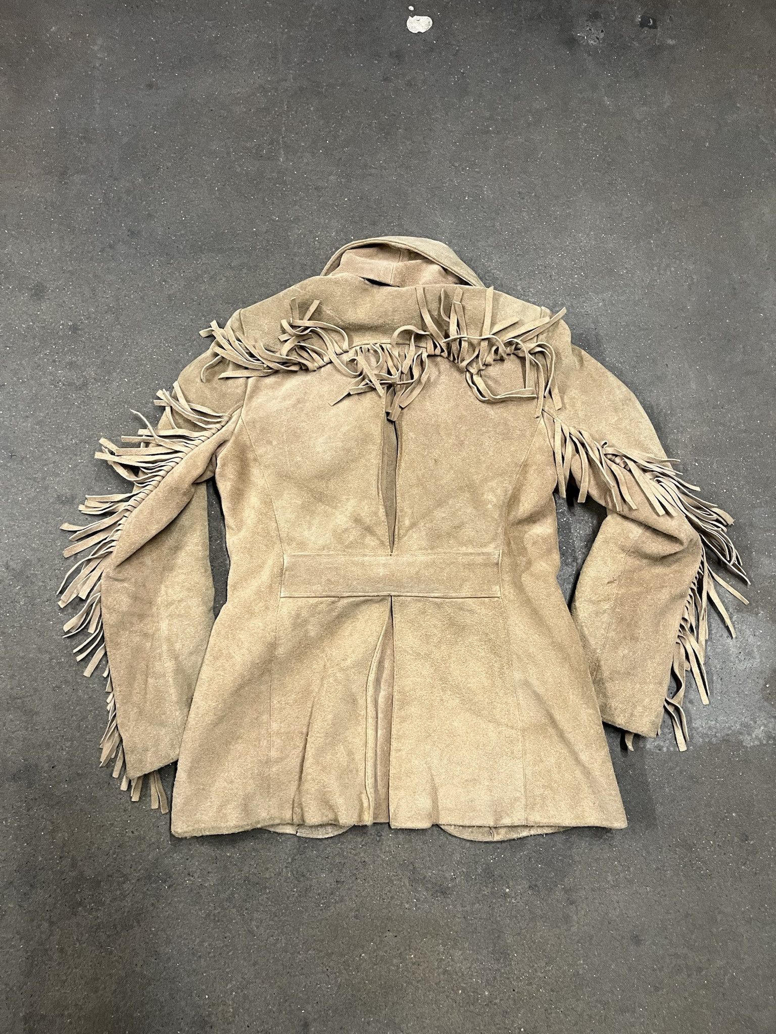 Leather × Vintage Vintwge 1980s Fannys Hide Suede Leather Tassel jacket Size S Size US S / EU 44-46 / 1 - 3 Thumbnail