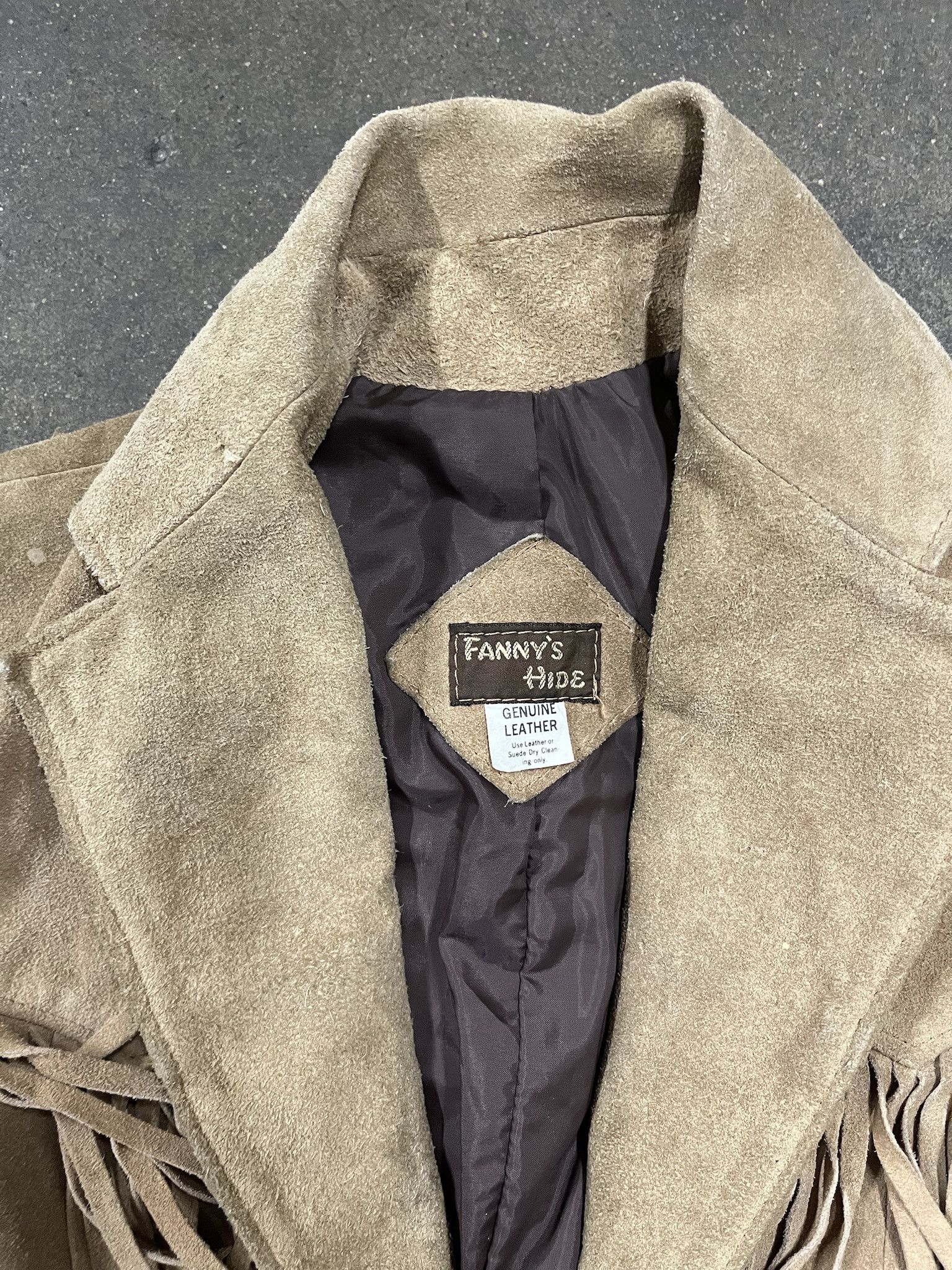 Leather × Vintage Vintwge 1980s Fannys Hide Suede Leather Tassel jacket Size S Size US S / EU 44-46 / 1 - 2 Thumbnail