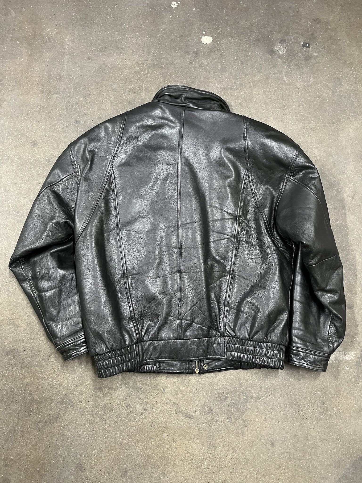 Leather × Vintage Vintage 2000s Leather Limited Black Leather Removable Quilt Lined Jacket Size L Tall Size US L / EU 52-54 / 3 - 4 Thumbnail