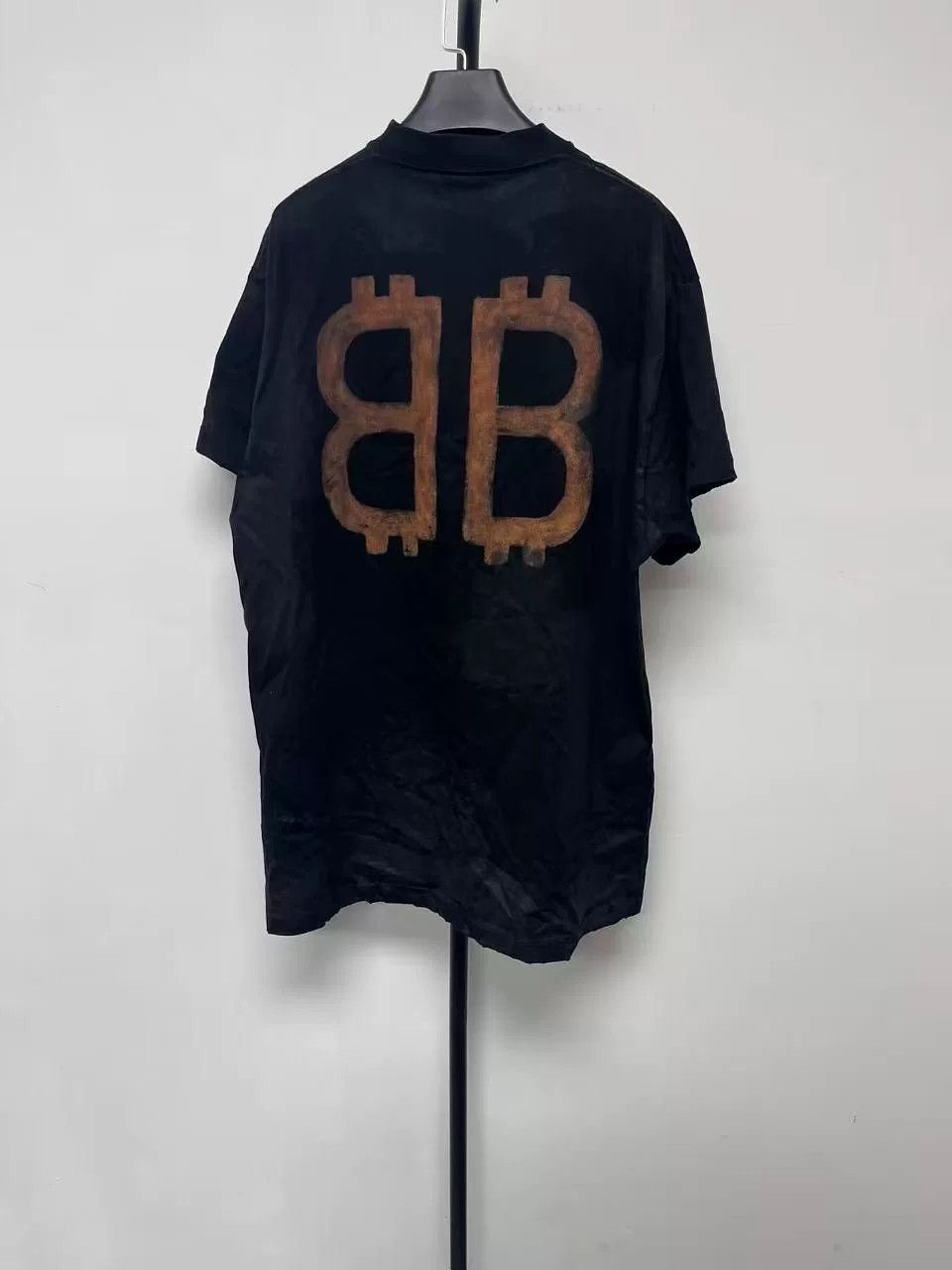 Balenciaga Balenciaga Solid Logo Print Oversized Unisex T-Shirt Size US S / EU 44-46 / 1 - 2 Thumbnail