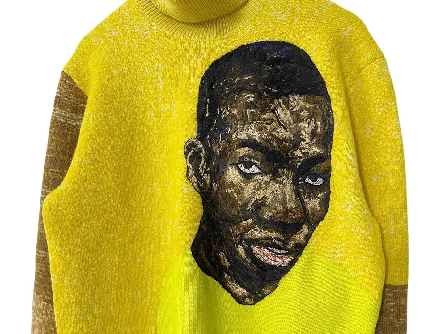 Dior Dior Yellow Portrait Turtleneck Cashmere Sweater Size US M / EU 48-50 / 2 - 2 Thumbnail