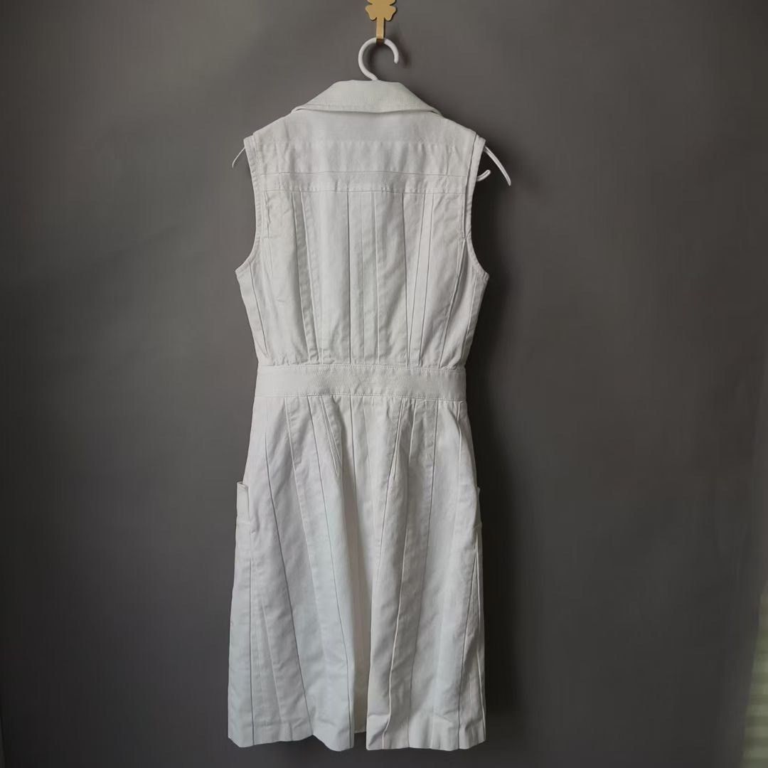 Louis Vuitton Louis Vuitton White Vest Utility Dress Size XXS / US 00 / IT 34 - 2 Thumbnail