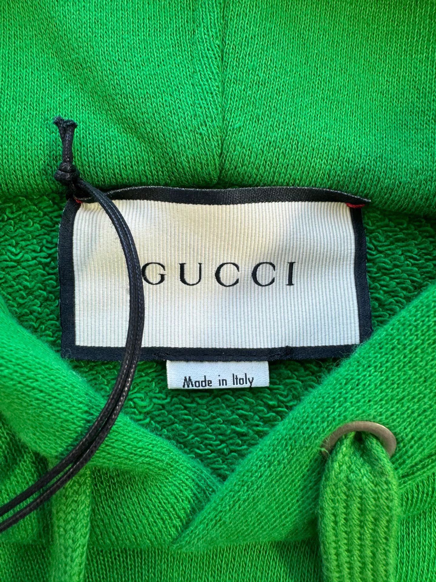 Gucci Gucci Green Bear Graphic Hoodie Size US S / EU 44-46 / 1 - 3 Thumbnail