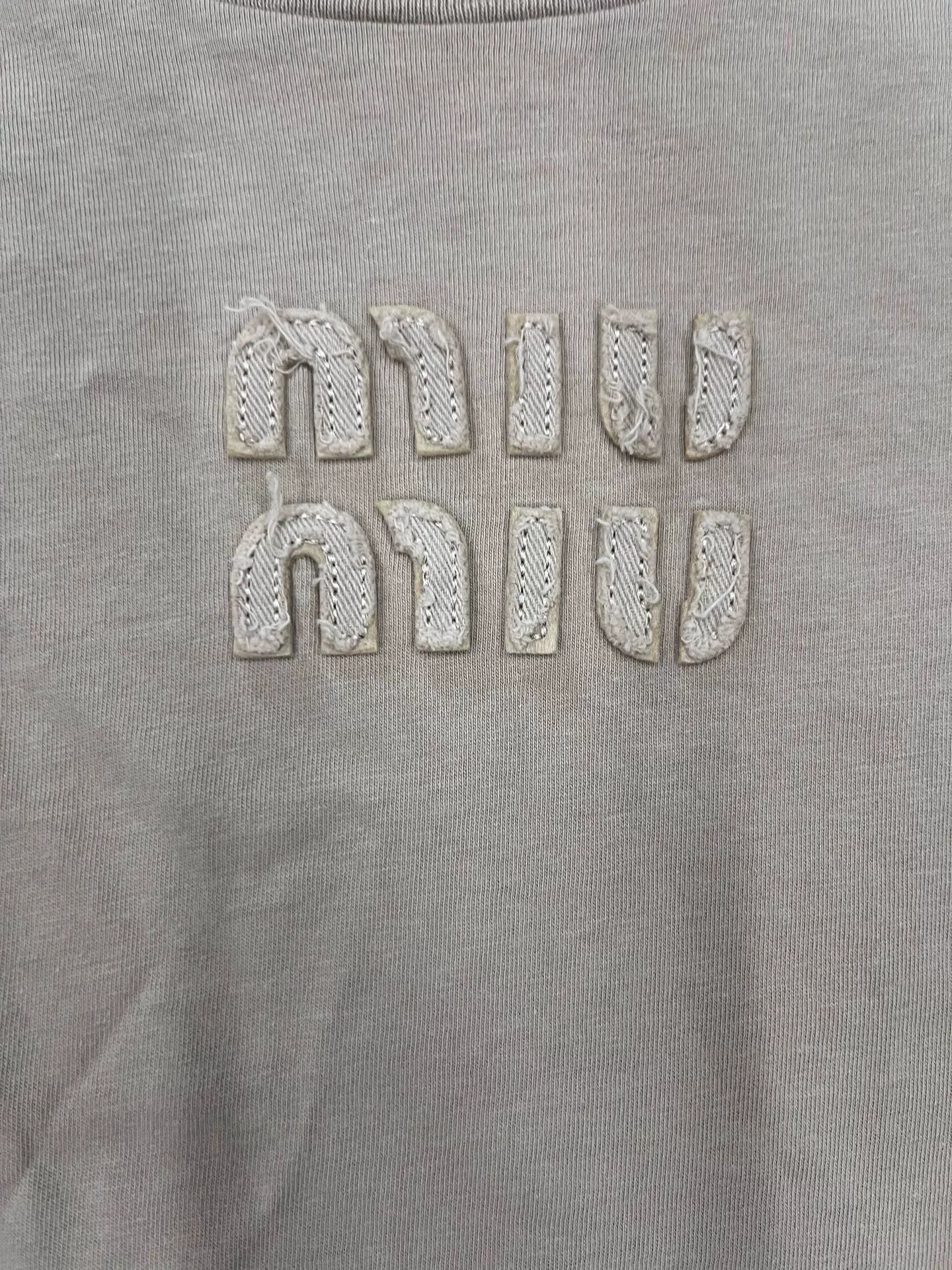 Miu Miu Miu Miu SS24 Letter Embroidery Short Dress Size S / US 4 / IT 40 - 3 Thumbnail