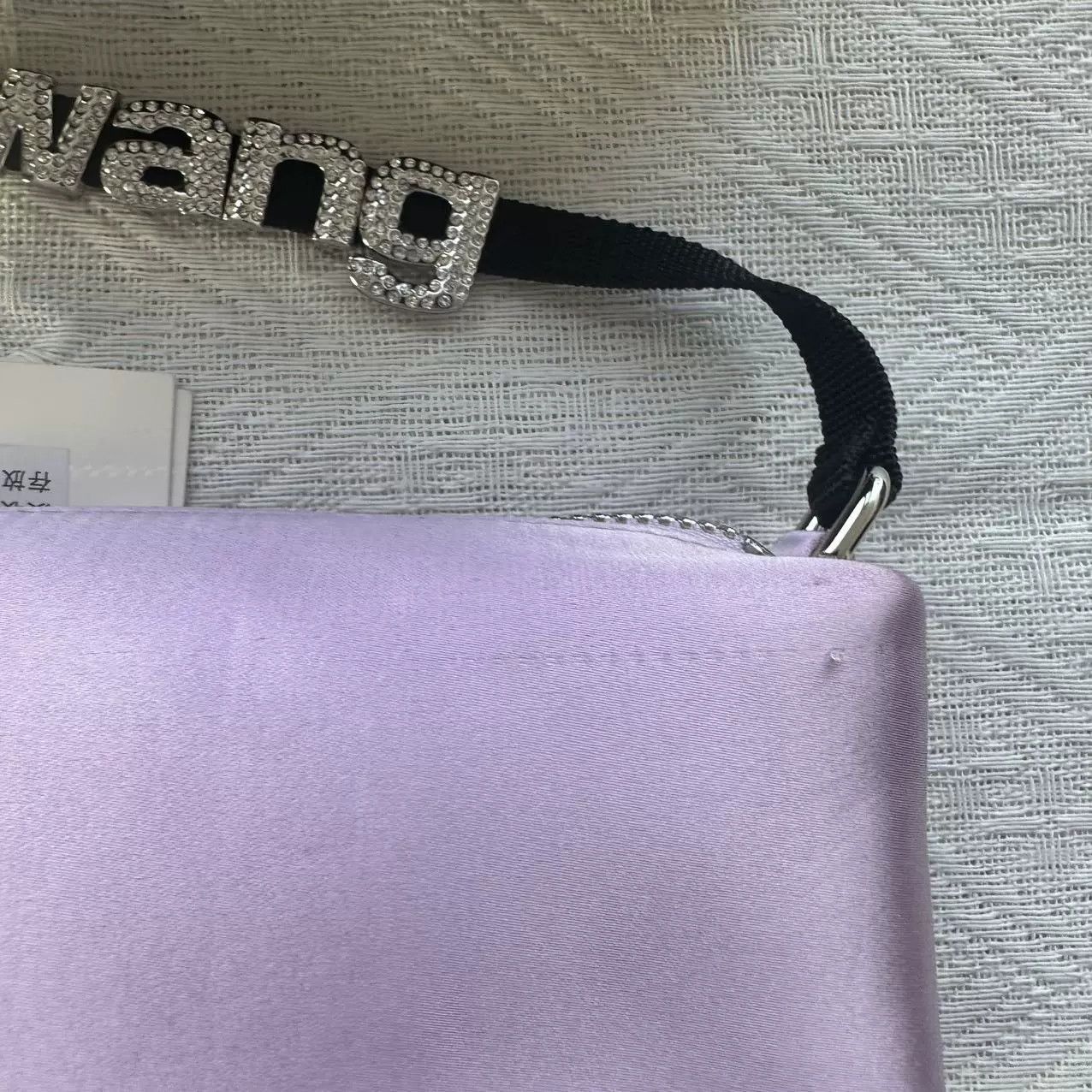 Alexander Wang Alexander Wang Purple Silk Rhinestone Handbag Size ONE SIZE - 5 Thumbnail
