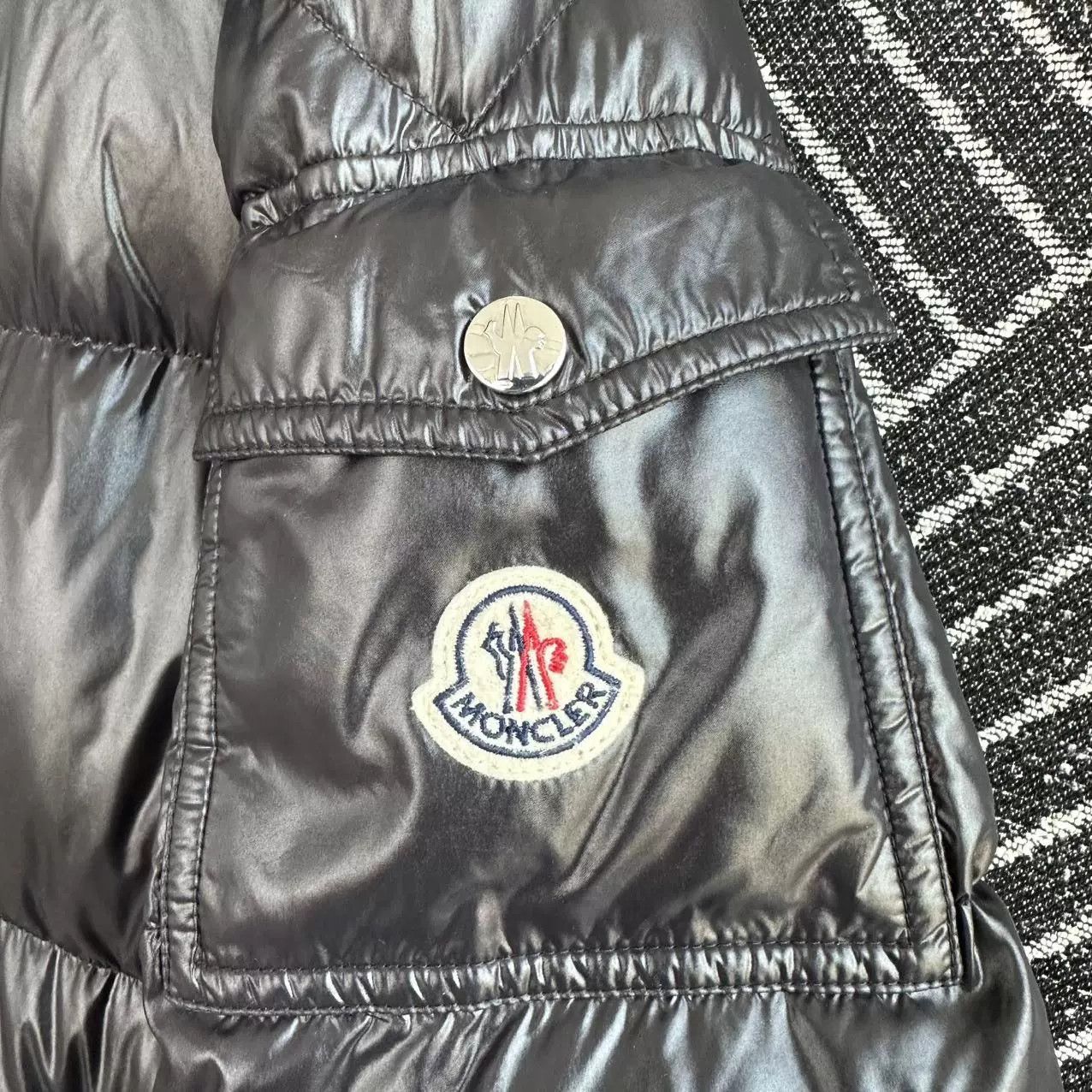 Moncler Moncler Hanoverian Black Shiny Down Jacket Size US XL / EU 56 / 4 - 5 Thumbnail