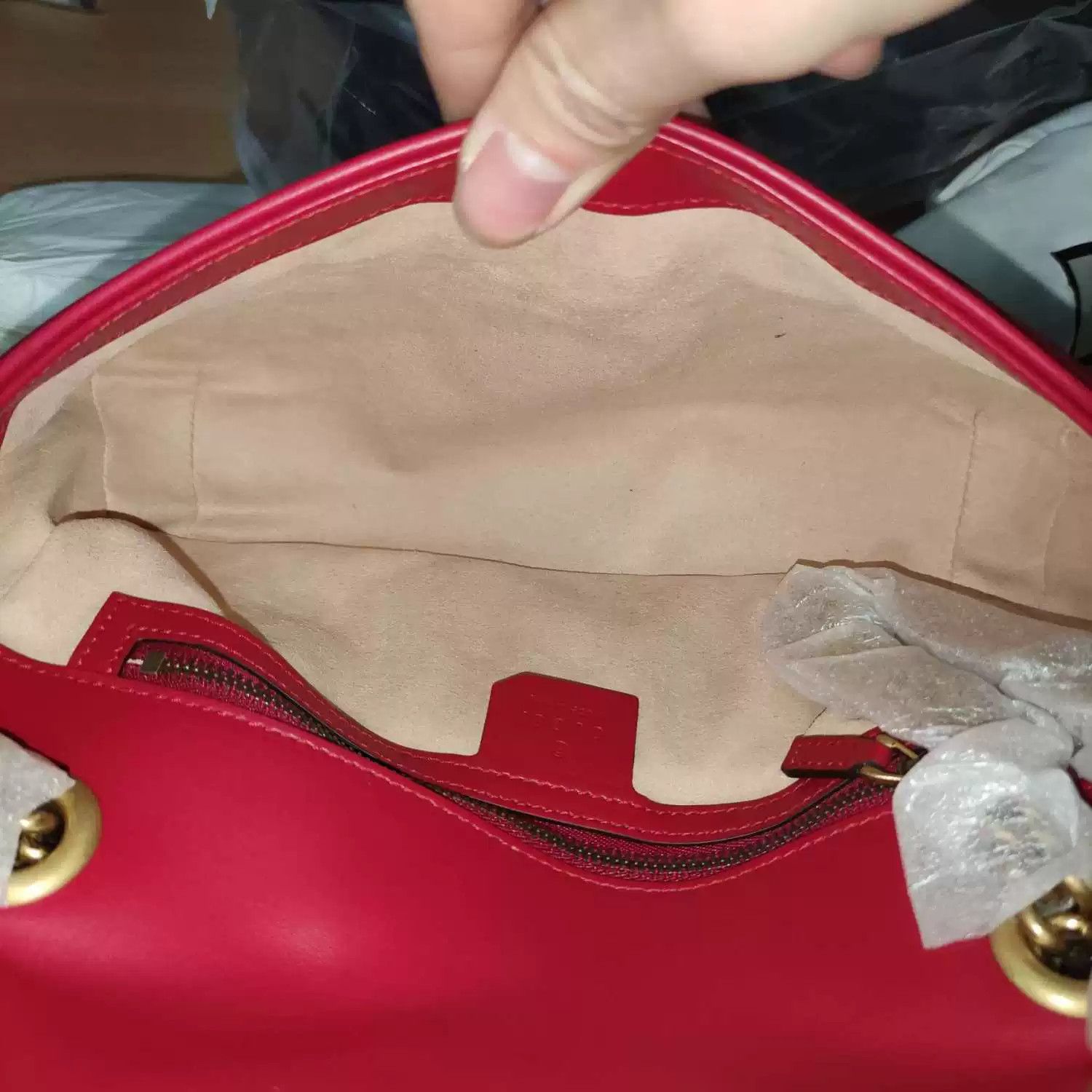 Gucci Gucci Marmont Medium 26cm Red Size ONE SIZE - 5 Thumbnail
