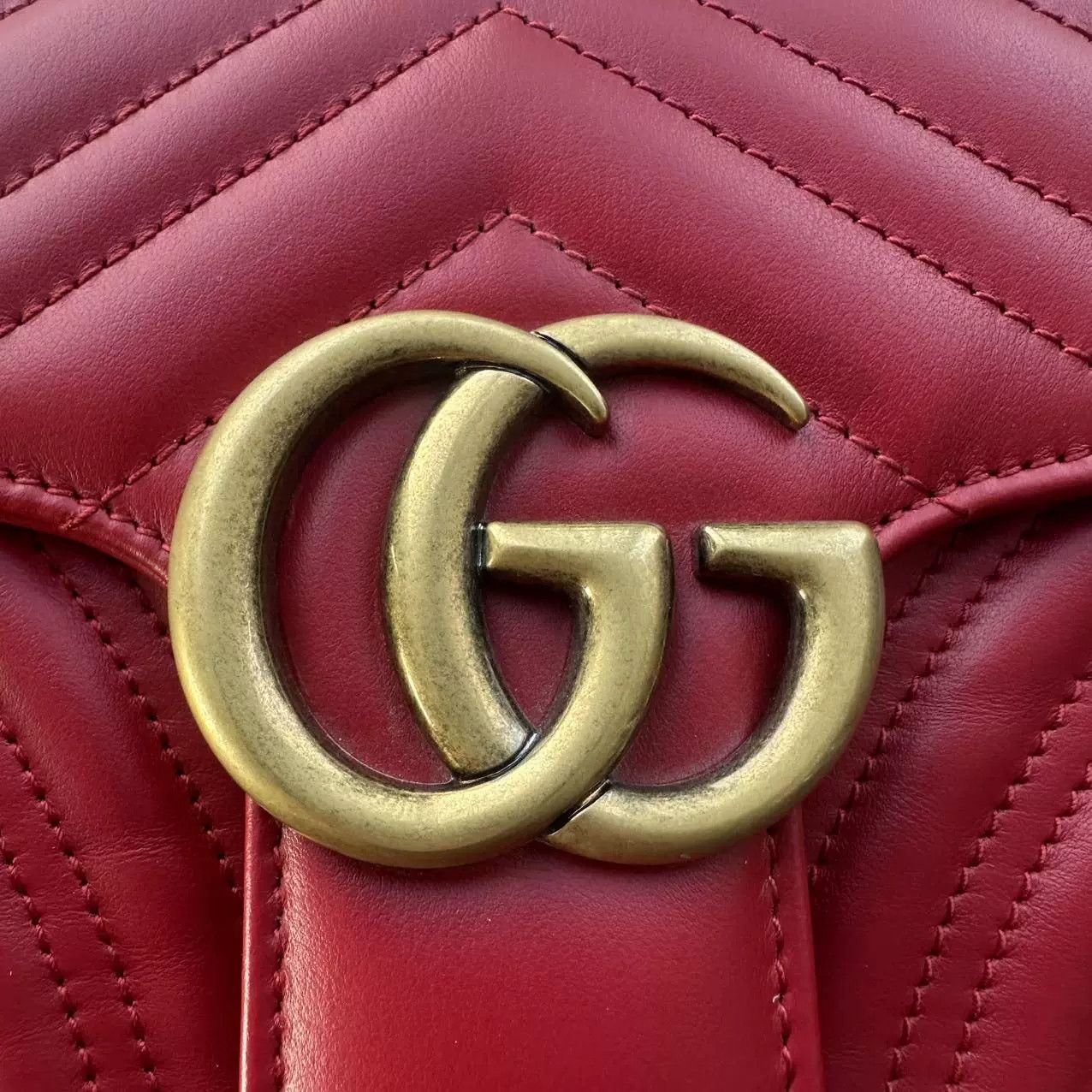 Gucci Gucci Marmont Medium 26cm Red Size ONE SIZE - 6 Thumbnail