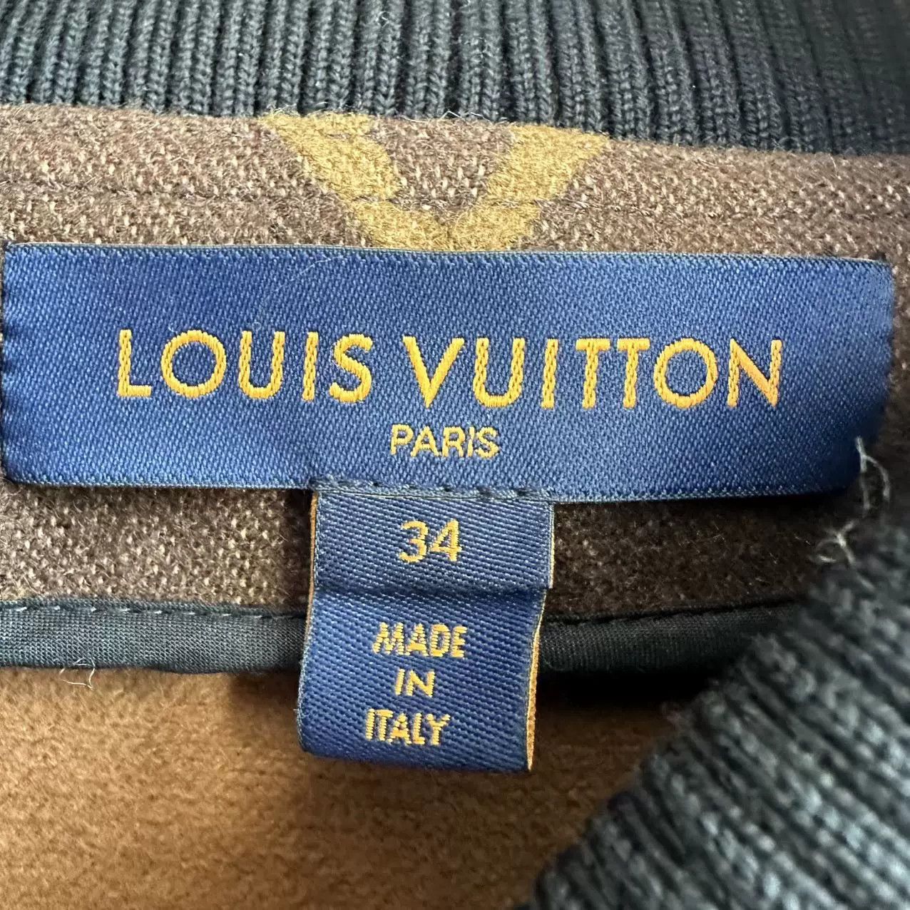 Louis Vuitton Louis Vuitton Big Logo Colorblock Wool Leather Bomber Jacket Size XXS / US 00 / IT 34 - 5 Thumbnail