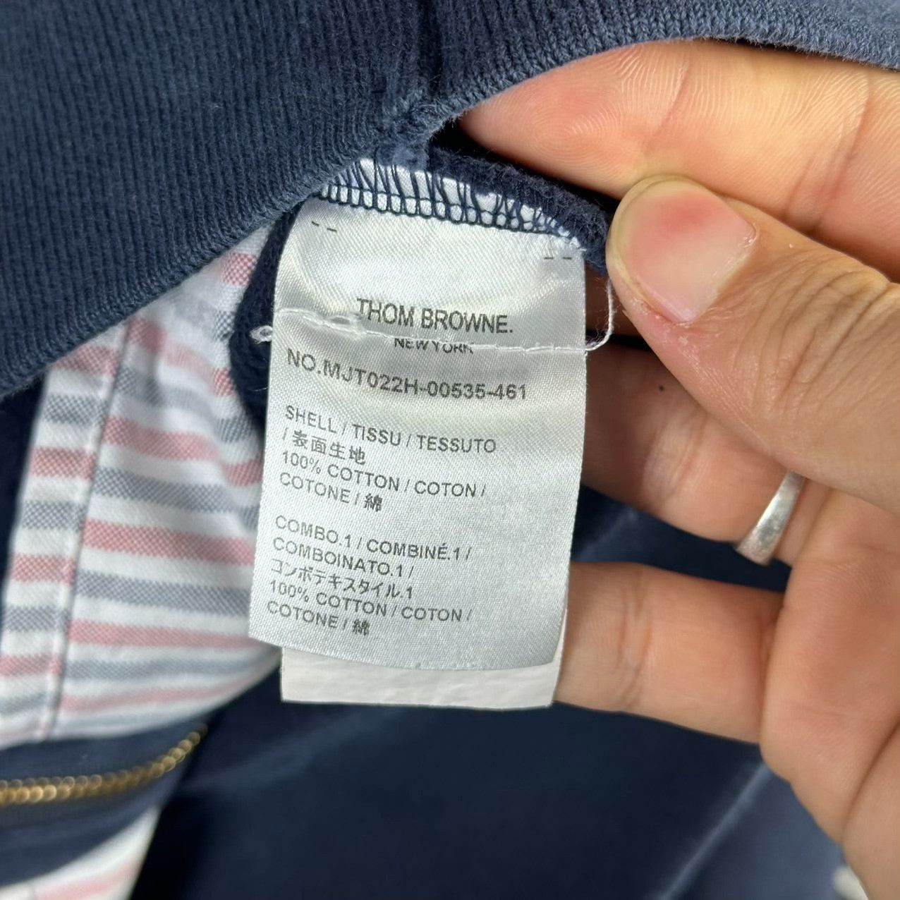 Thom Browne Thom Browne Blue Hoodie Size US XXL / EU 58 / 5 - 7 Thumbnail