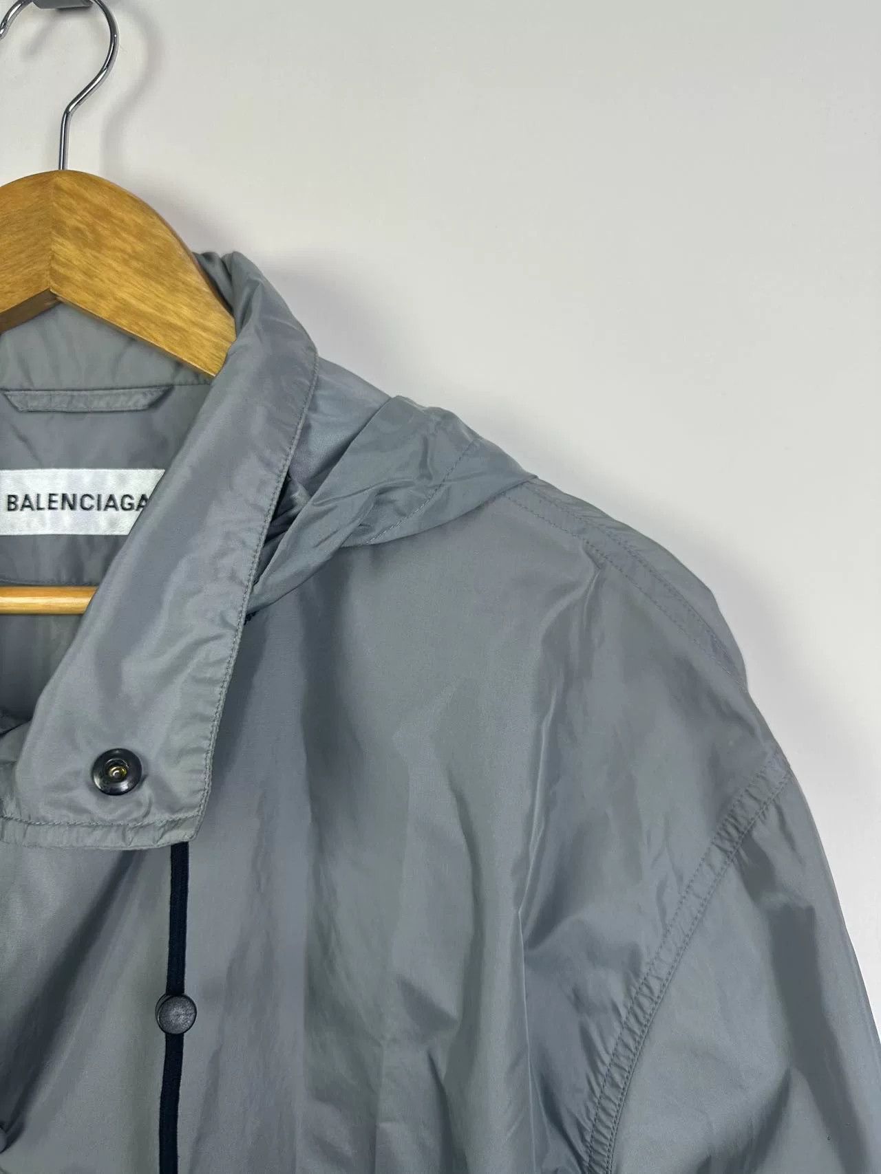 Balenciaga Balenciaga Gray Coat with Tuckable Hat Size XXS / US 00 / IT 34 - 7 Thumbnail