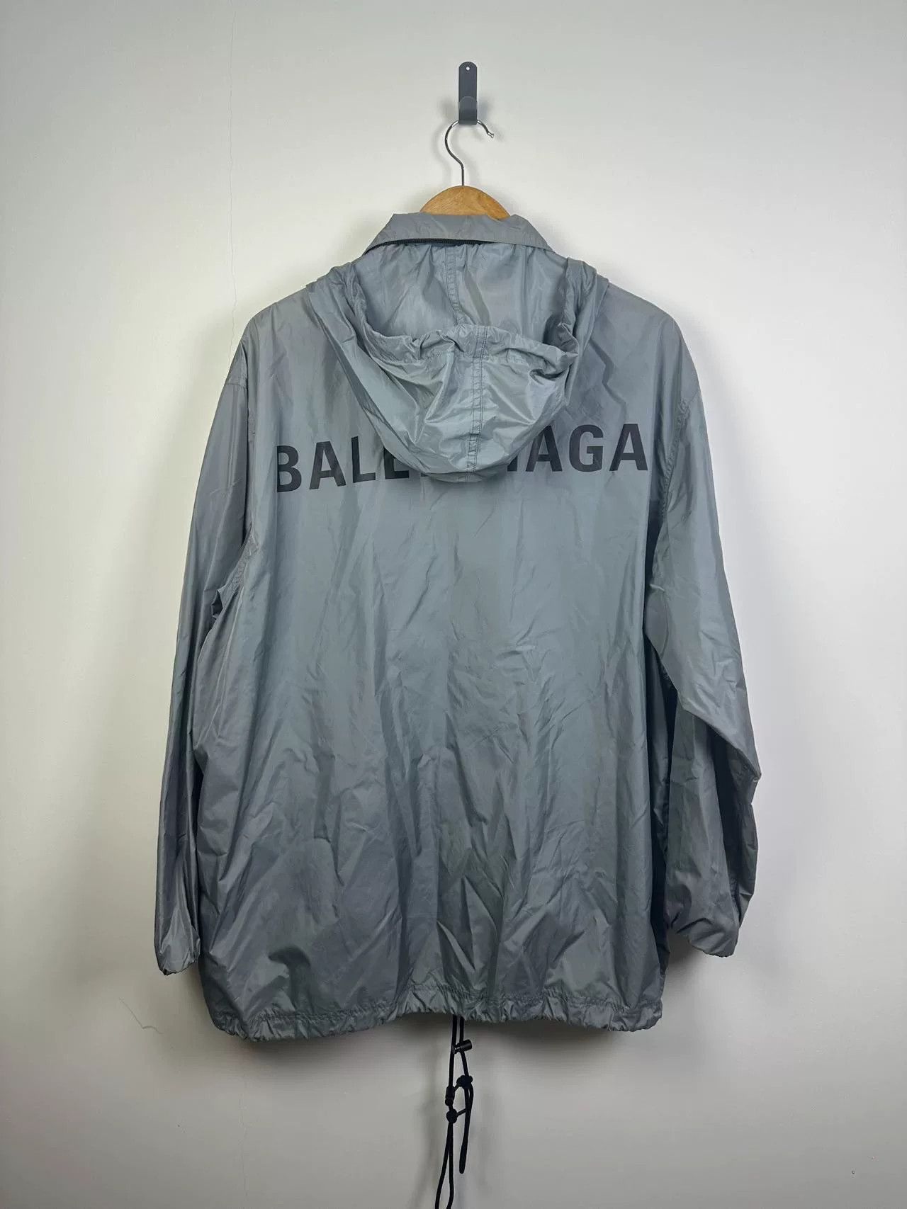 Balenciaga Balenciaga Gray Coat with Tuckable Hat Size XXS / US 00 / IT 34 - 2 Thumbnail